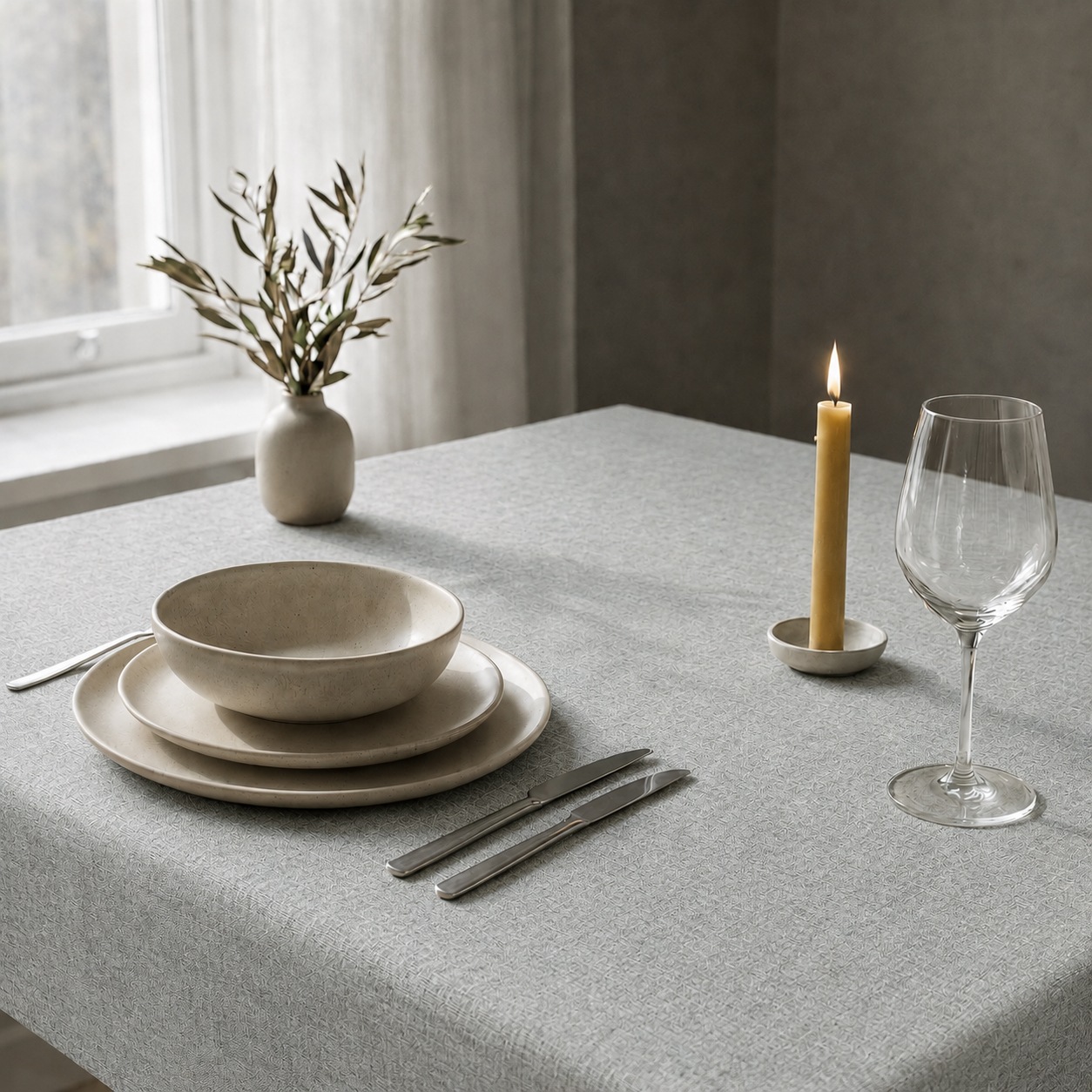 OTTO home Tischdecke "Meellon eckig und rund" unifarben, verschiedene Größen, Esszimmer, Wohnzimmer, Dekoration