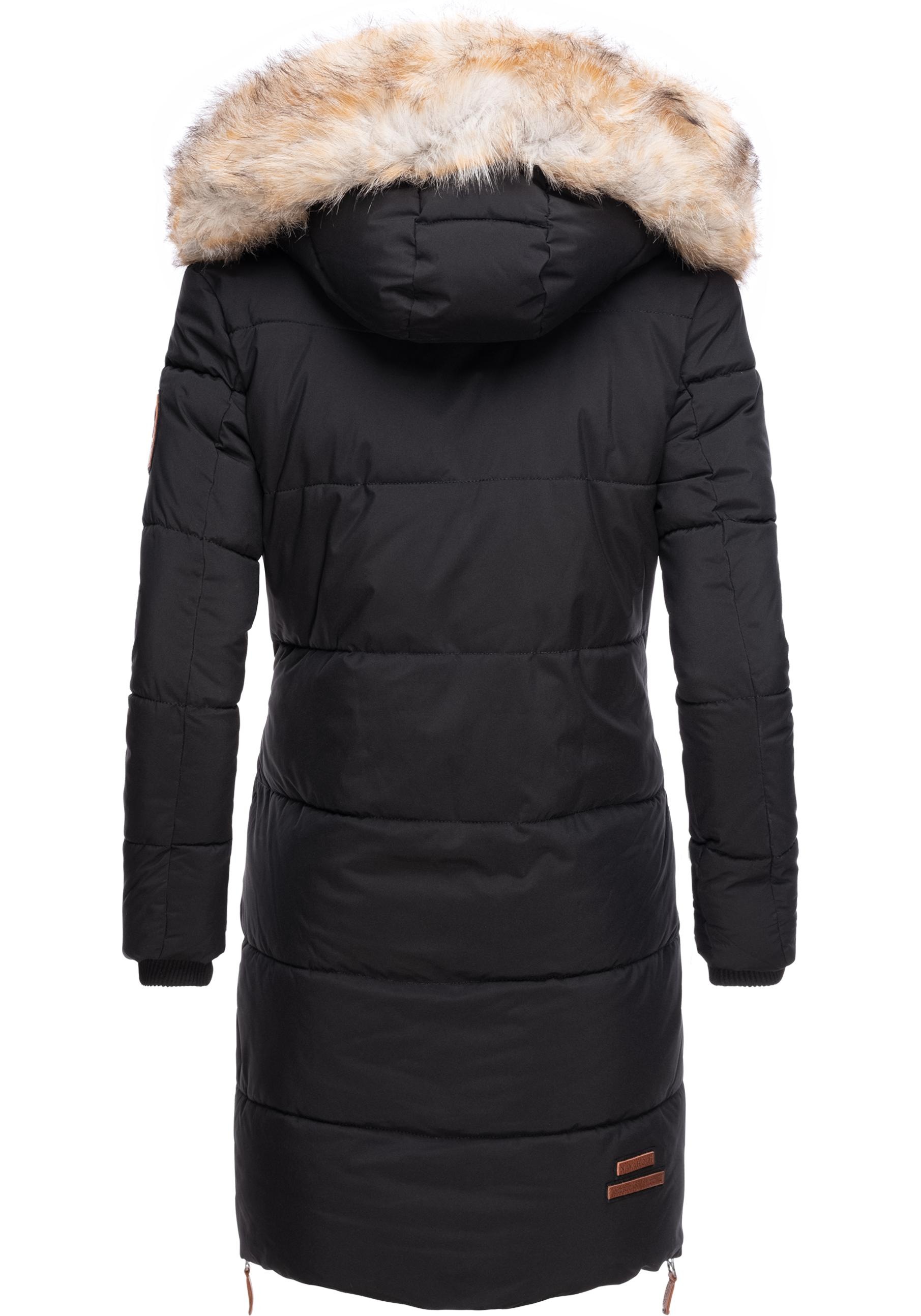 Navahoo Wintermantel »Halina«, modischer Damen Winter Steppmantel mit Kapuze