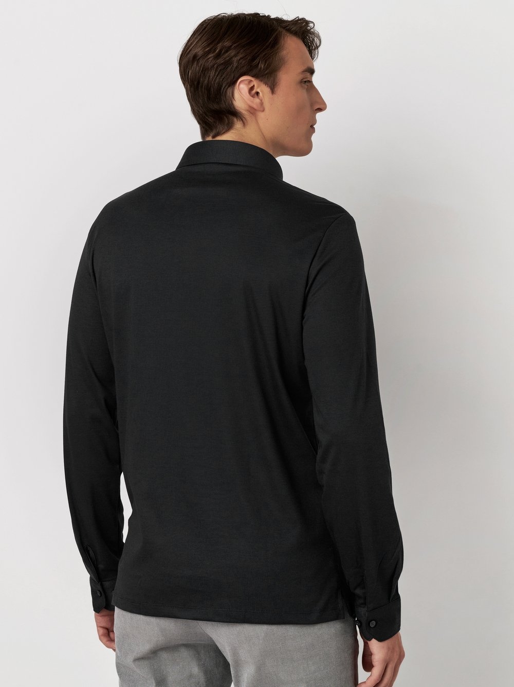 DESOTO Langarm-Poloshirt »Essential Polo Kent 1/1«, Mit Rundhalsausschnitt