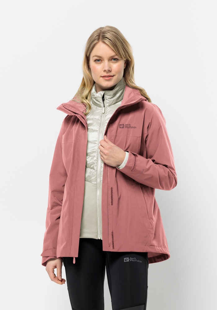 3-in-1-Funktionsjacke »LUNTAL 3IN1 JKT W«, mit Kapuze