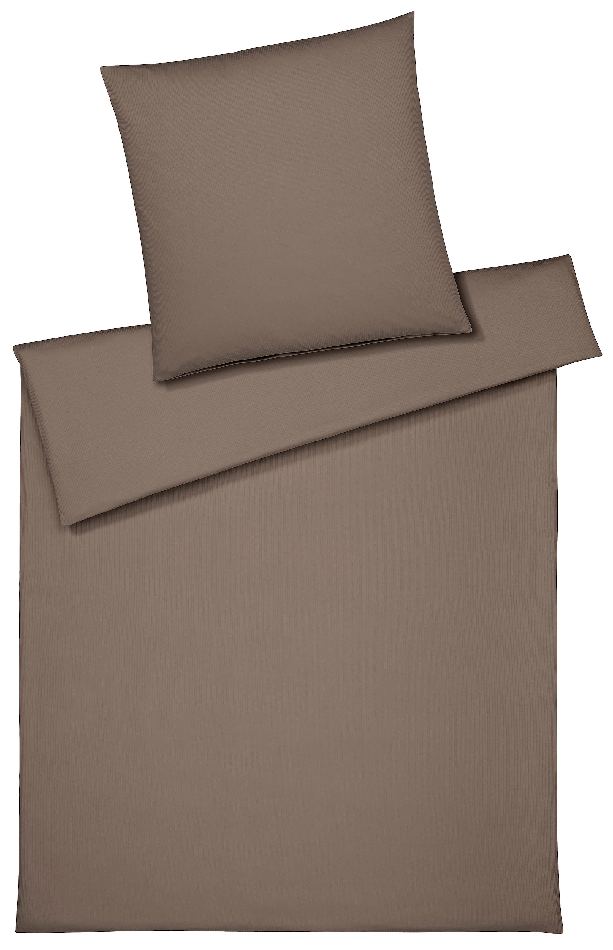 Elegante Bettwäsche "Cord Jersey" 2 Stk. tlg. angenehmes Hautgefühl günstig online kaufen