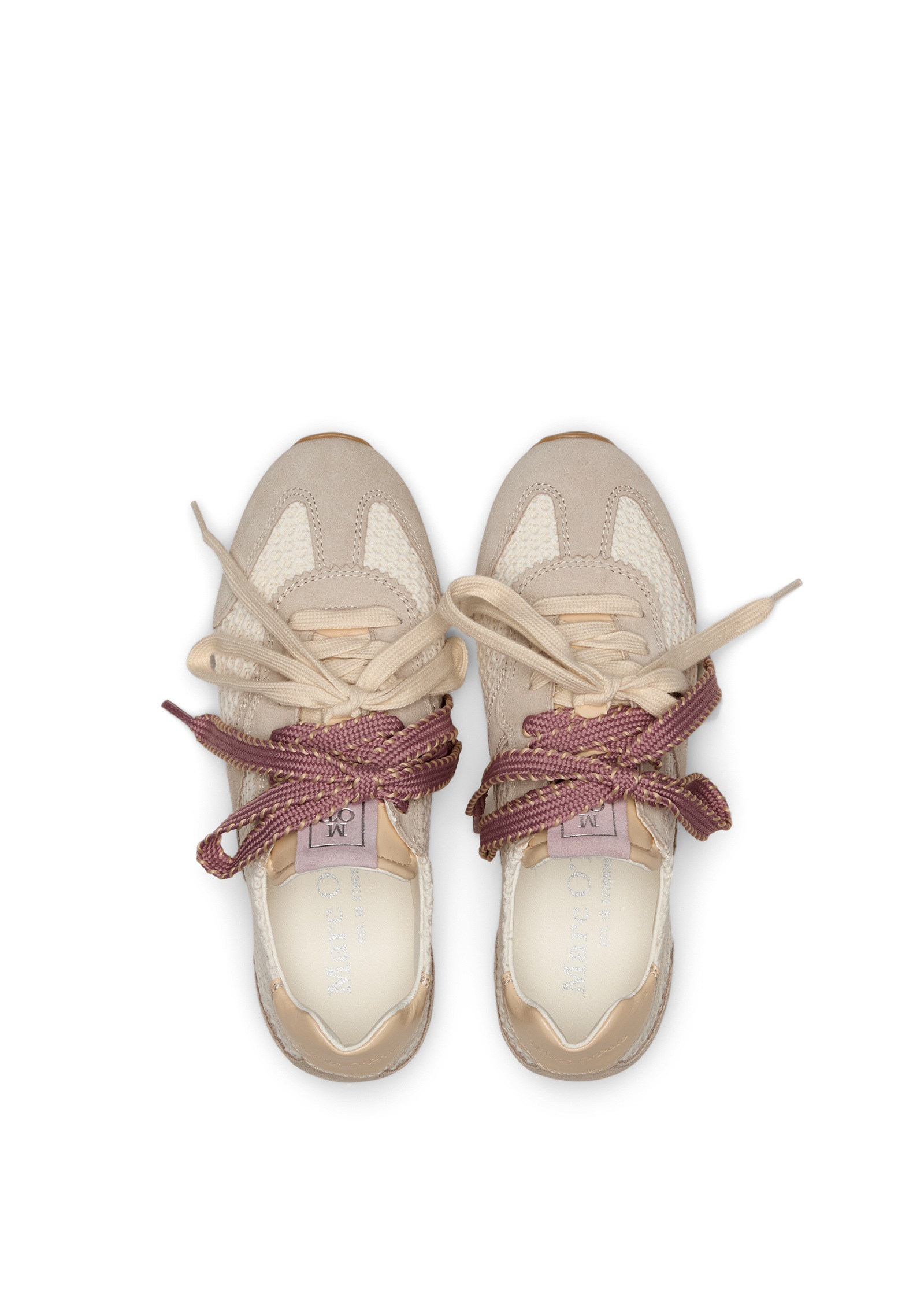 Marc O'Polo Sneaker »in luftiger Häkeloptik mit Leder«