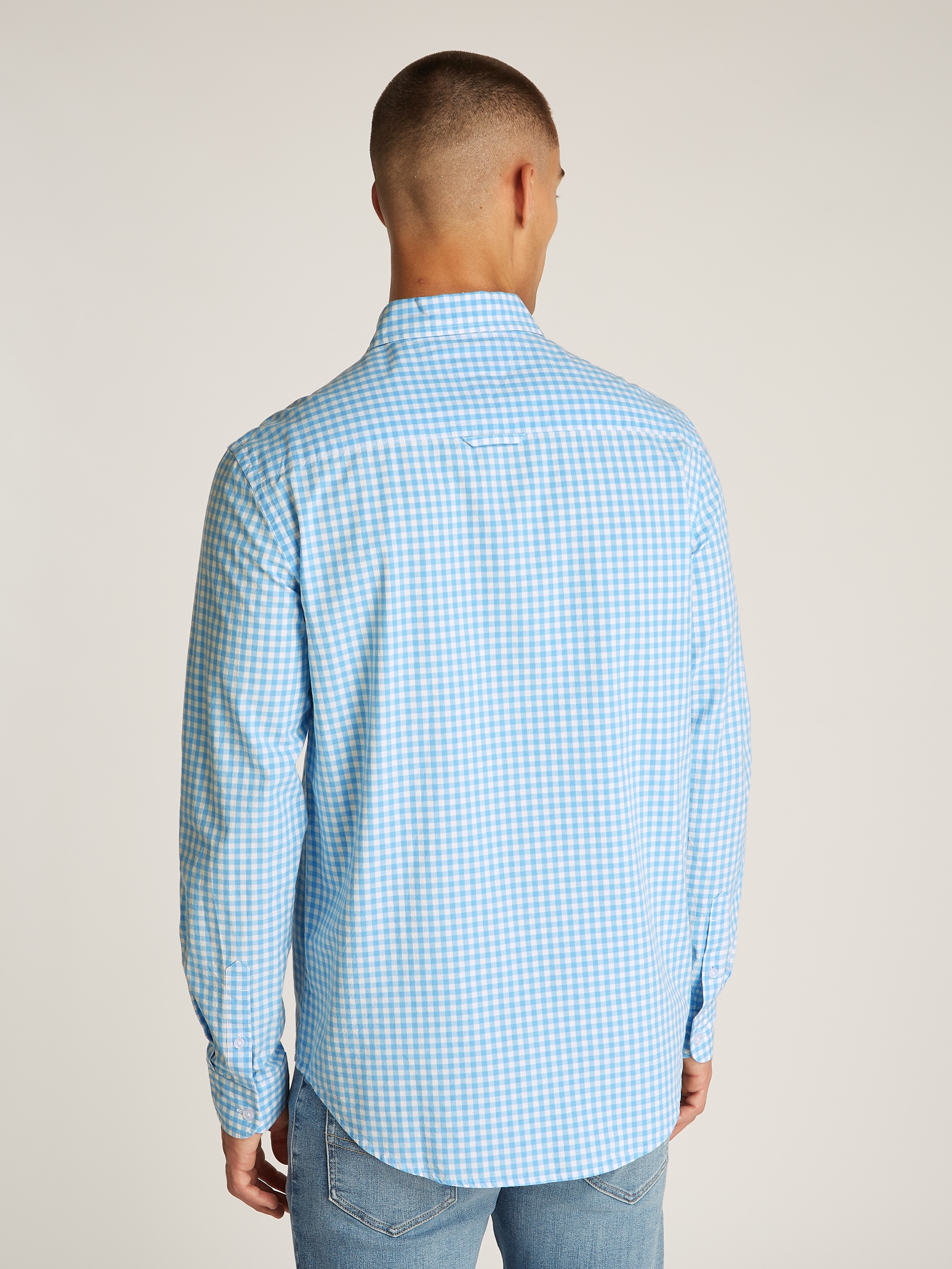 Tommy Jeans Karohemd "TJM POPLIN CHECK SHIRT", mit Karomuster günstig online kaufen