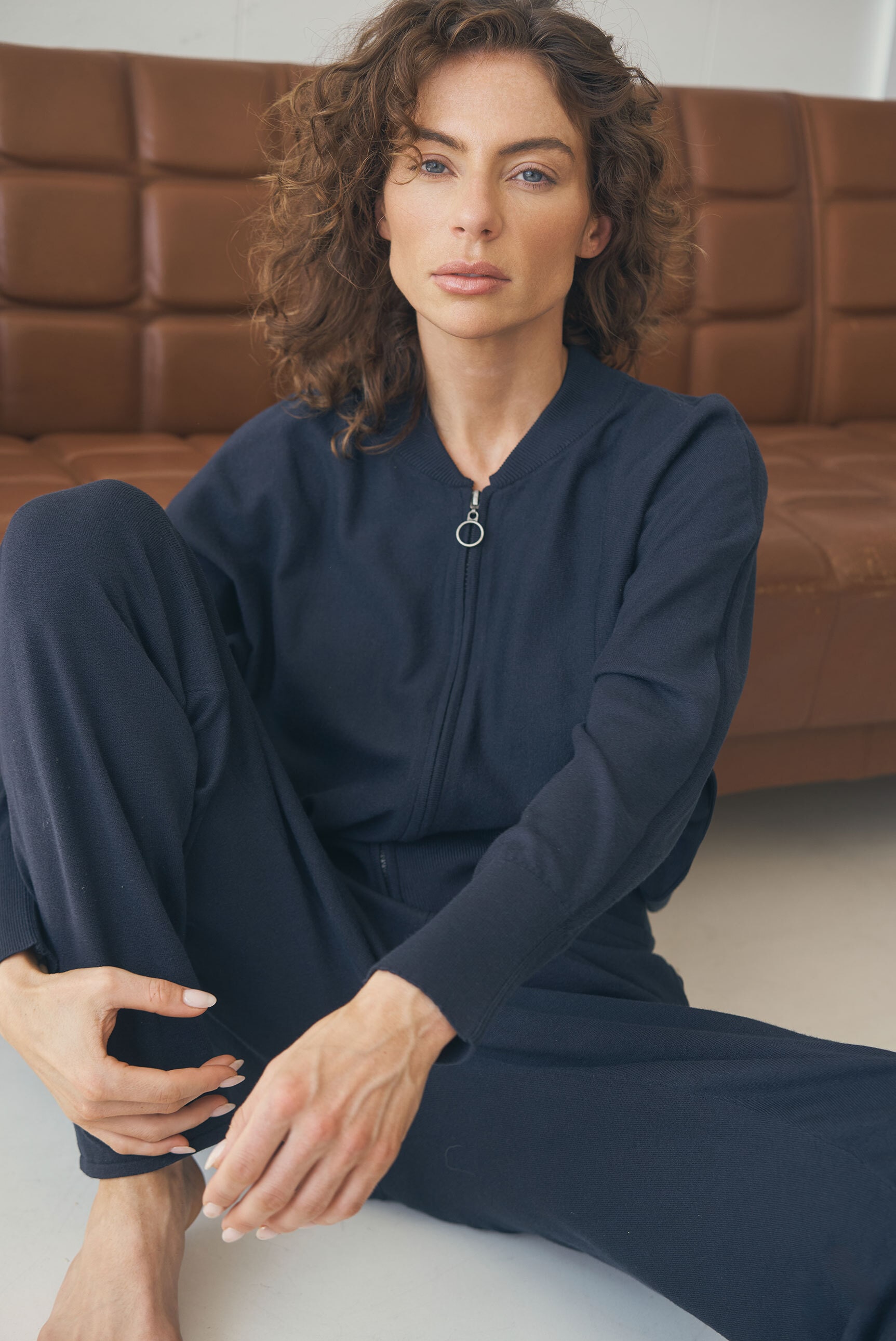 SENSES.THE LABEL Strickjacke, mit Blousonkragen und Fledermausärmeln günstig online kaufen