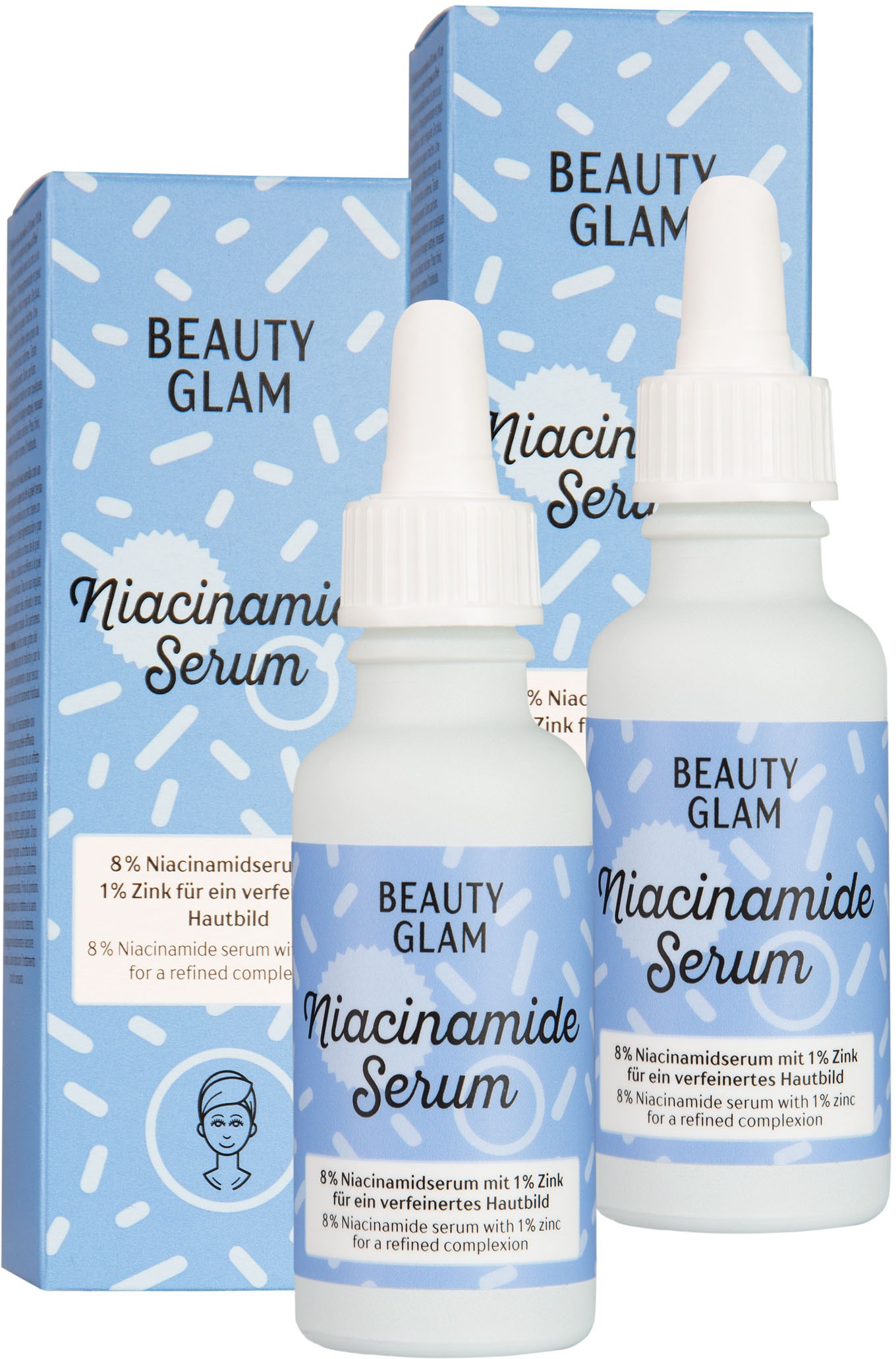 tlg.) Gesichtsserum BEAUTY Serum«, kaufen GLAM BAUR | 2 (Set, »Niacinamide