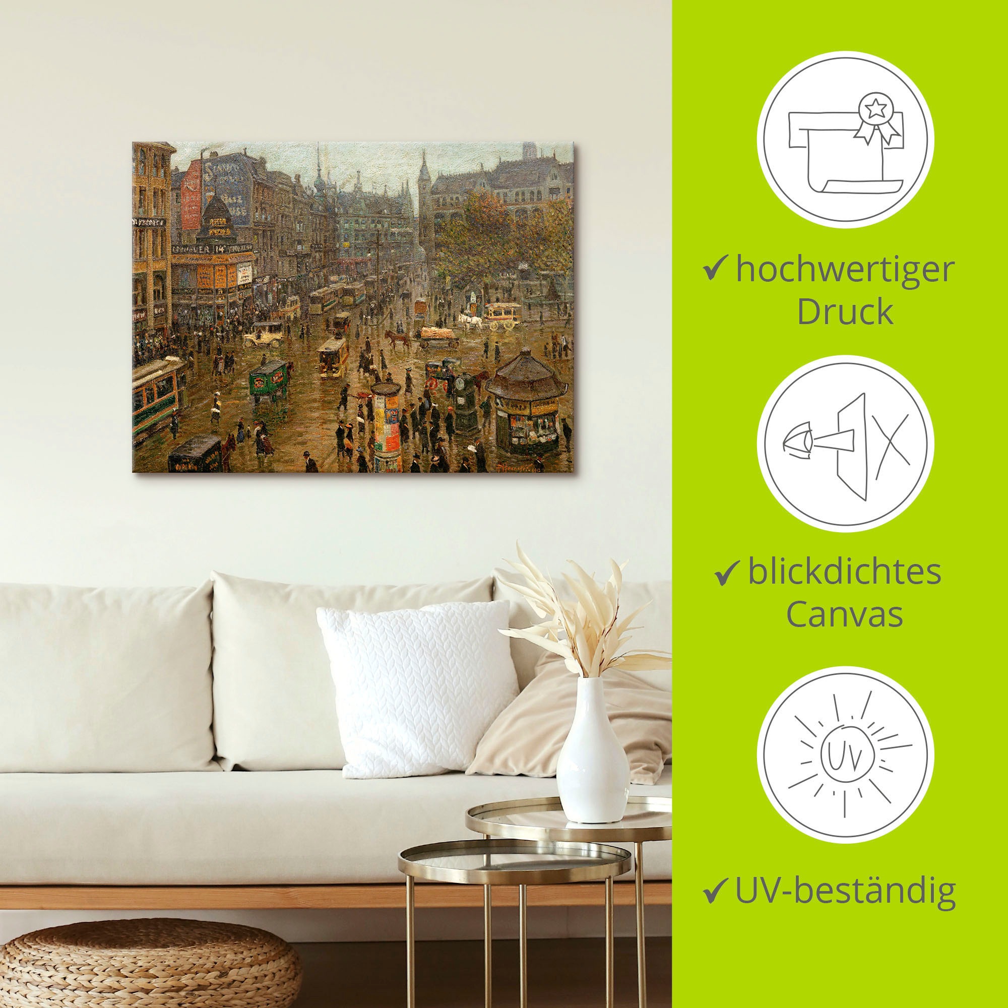 Artland Wandbild »Der Spittelmarkt«, Berlin, (1 St.), als Alubild, Outdoorbild, Leinwandbild in verschied. Größen
