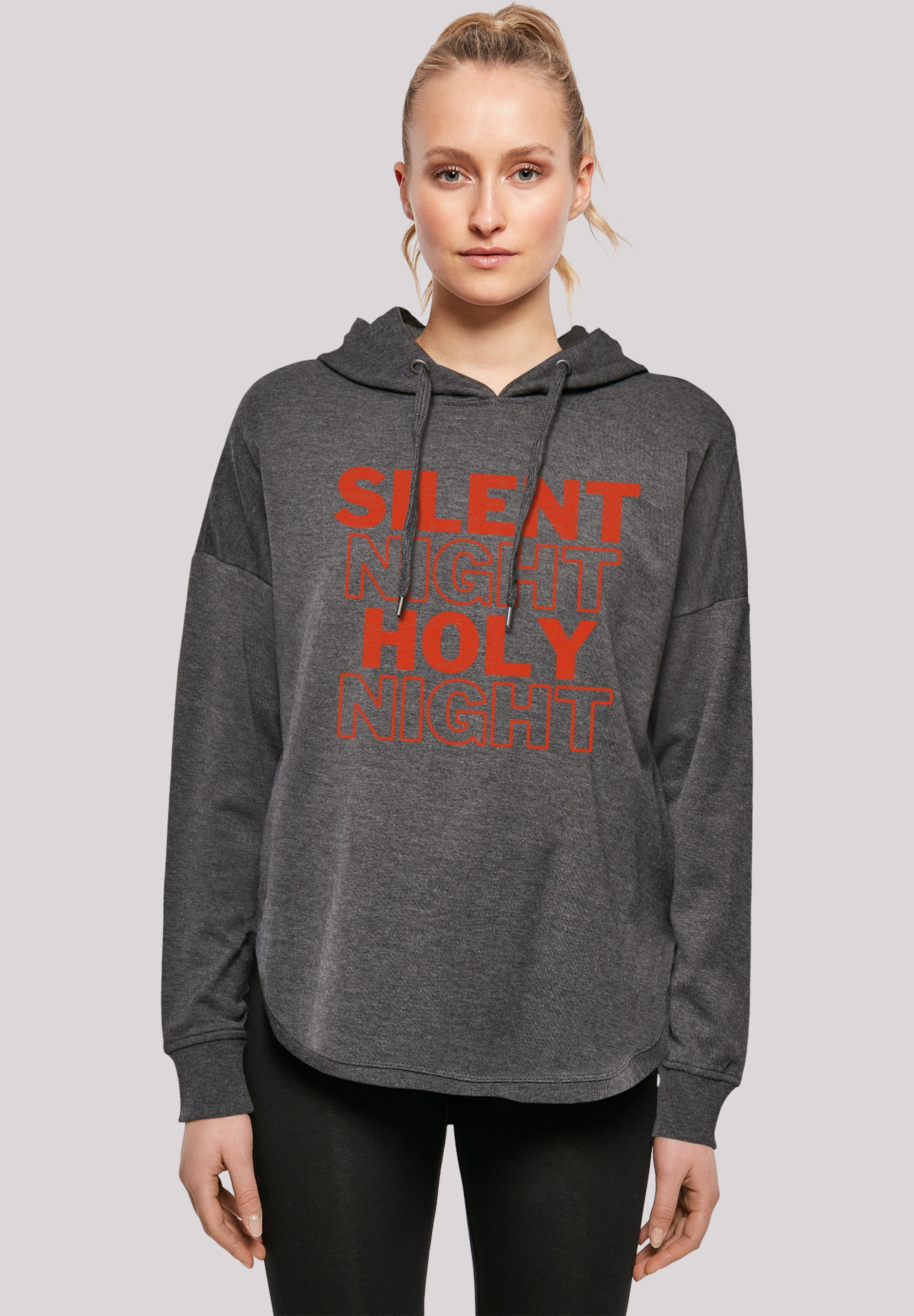 F4NT4STIC Kapuzenpullover "Silent Night Holy Night Weihnachten", Print