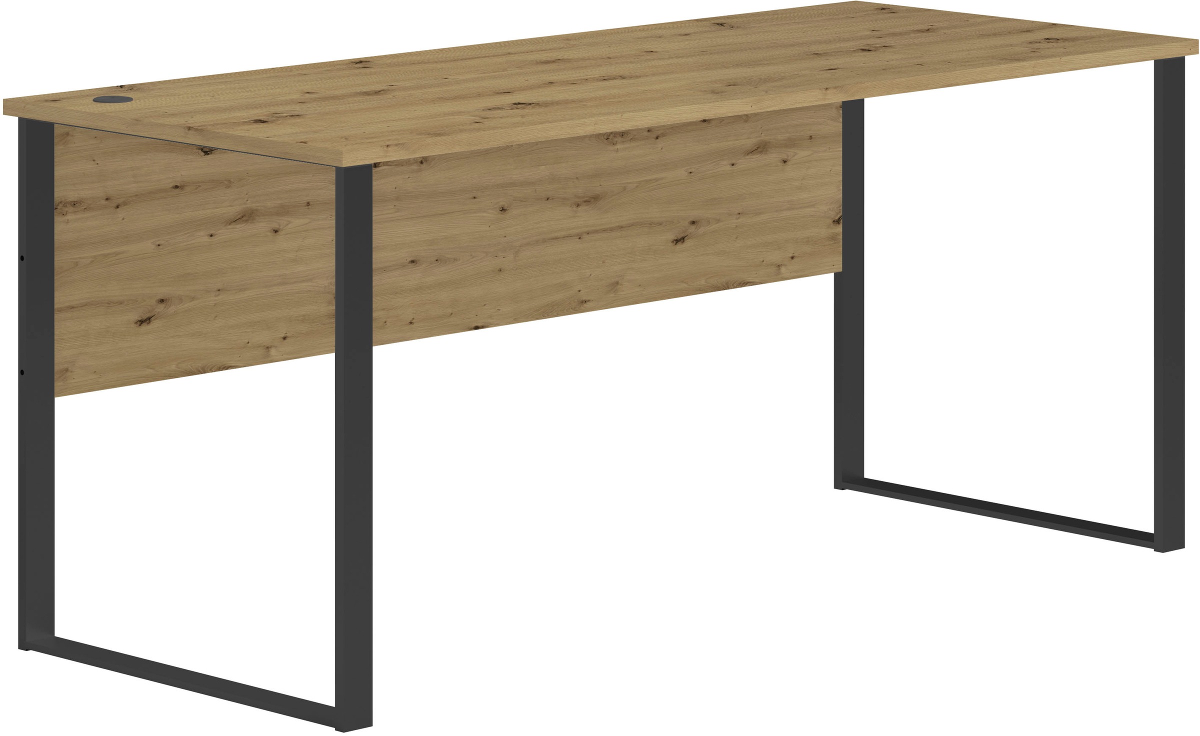 Thumbnail - BEGA OFFICE Schreibtisch "Amanda" 1 Stk. tlg. Kabeldurchlass, Metallkufen, Breite 170 cm