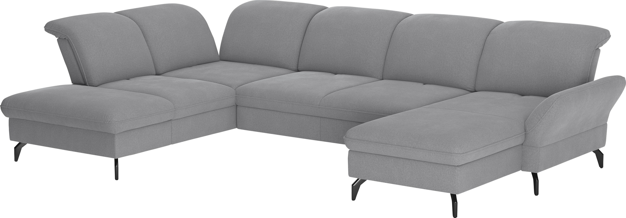 sit&more Wohnlandschaft »Leandro U-Form«, Wahlweise mit Bett-, Kopfteil - und Armlehnfunktion, sowie Bettkasten