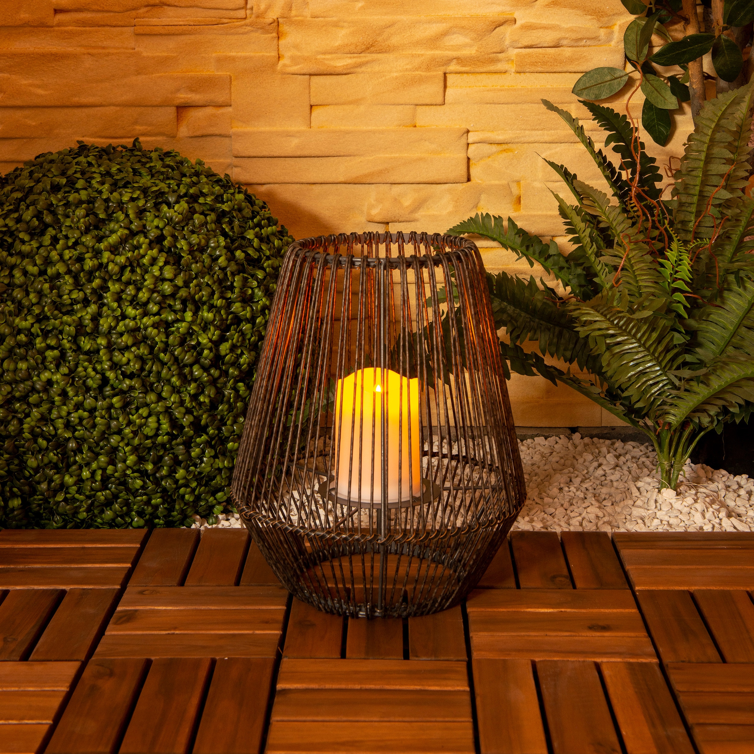 näve LED Solarleuchte "Plasto" 1 Stk. Warmweiß Solar, Balkon Terrassen Lamp günstig online kaufen