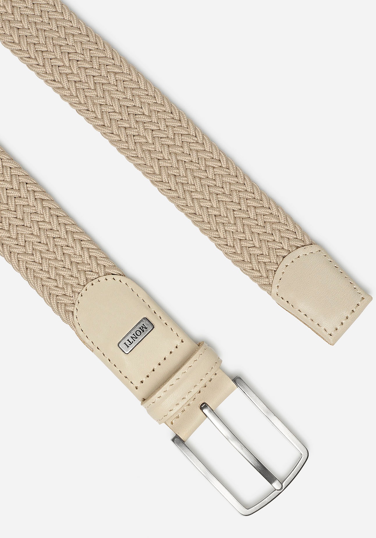 MONTI Ledergürtel "HAMBURG", 3,5 cm breit, Elastischer Flechtgürtel, Casual günstig online kaufen