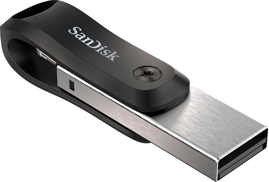 SANDISK USB-Stick "iXpand Go 128 GB", 128GB GB, silber, USB-Sticks