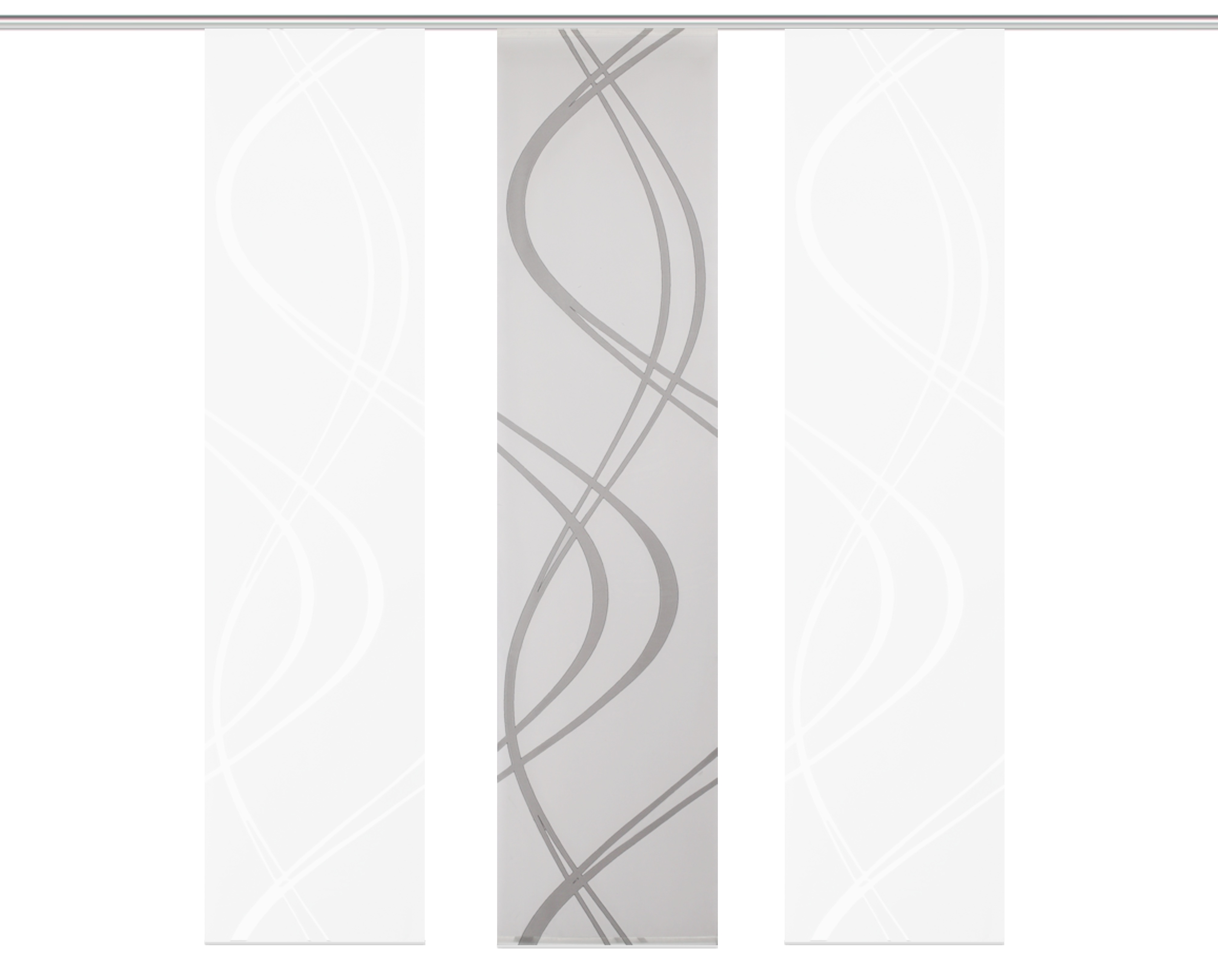 Thumbnail - HOME WOHNIDEEN Schiebegardine "TIBERIO 3er SET" Paneelwagen 3 Stk. tlg. Schiebegardine 3er SET TIBERIO