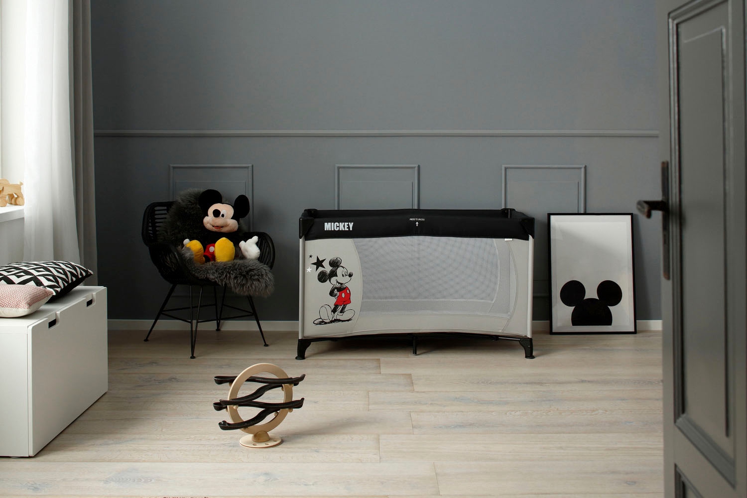 Hauck Baby-Reisebett »Dream N Play - Mickey Stars«, inkl. Transporttasche