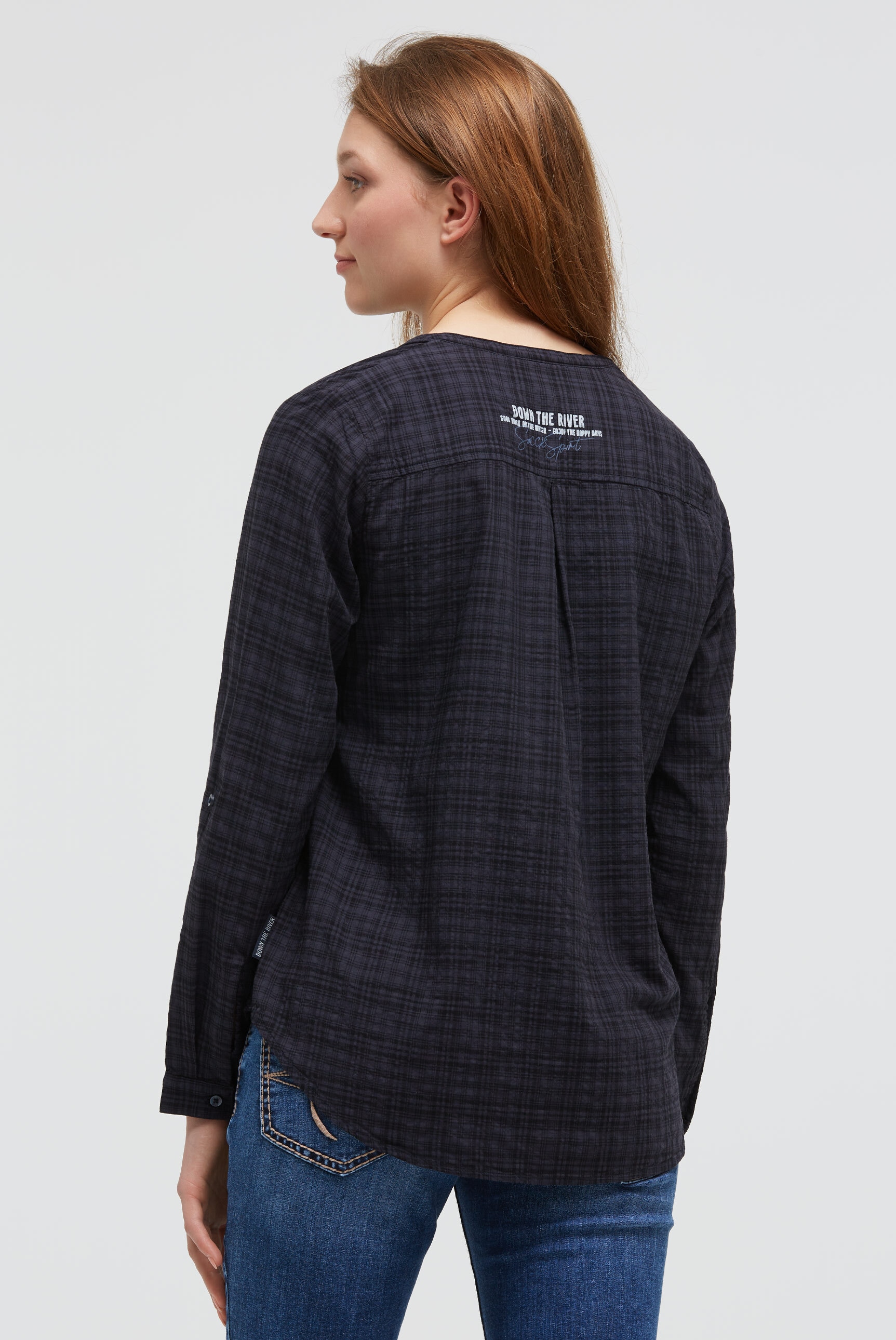 SOCCX Langarmbluse im Turn-Up-Look