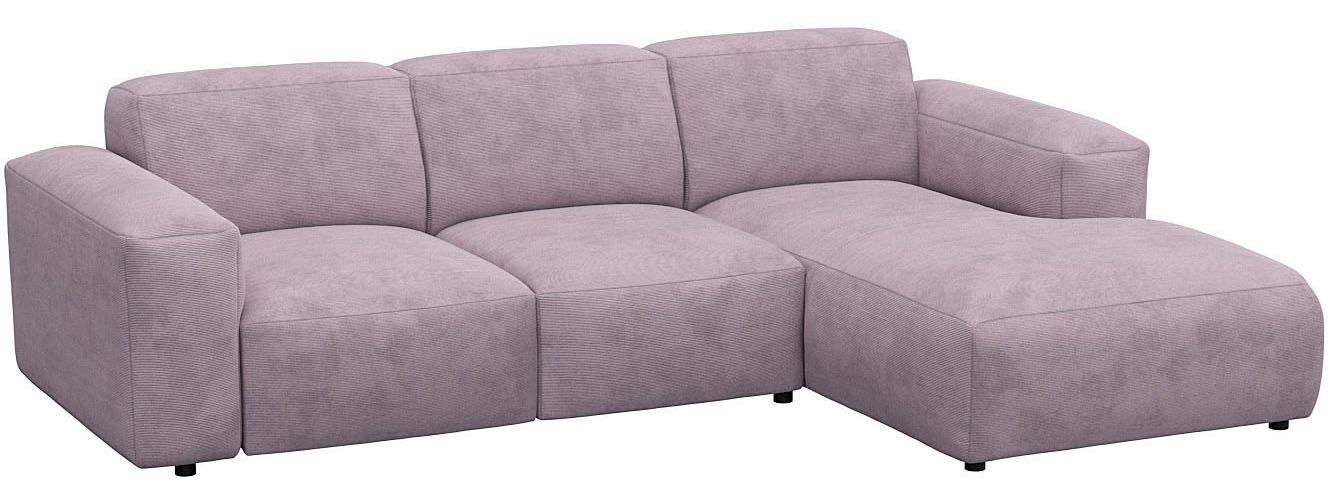 Thumbnail - FLEXLUX "Lucera Chaislongue rechts oder links, L-Form, bequem" modern & anschmiegsam, Kaltschaum, Stahl-Wellenunterfeder...