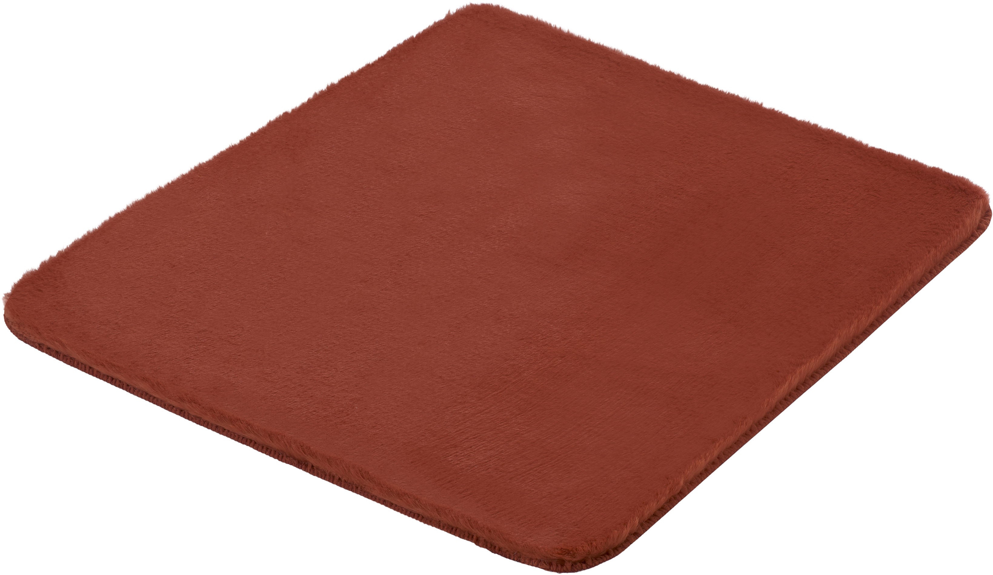 Kleine Wolke Badematte "Cony, Badvorleger, Badezimmer Teppich" Höhe 25 mm rutschhemmend beschichtet fußbodenheizungsgeeignet Badteppich, Fell-Optik, Uni Farben, besonders weich & kuschelig