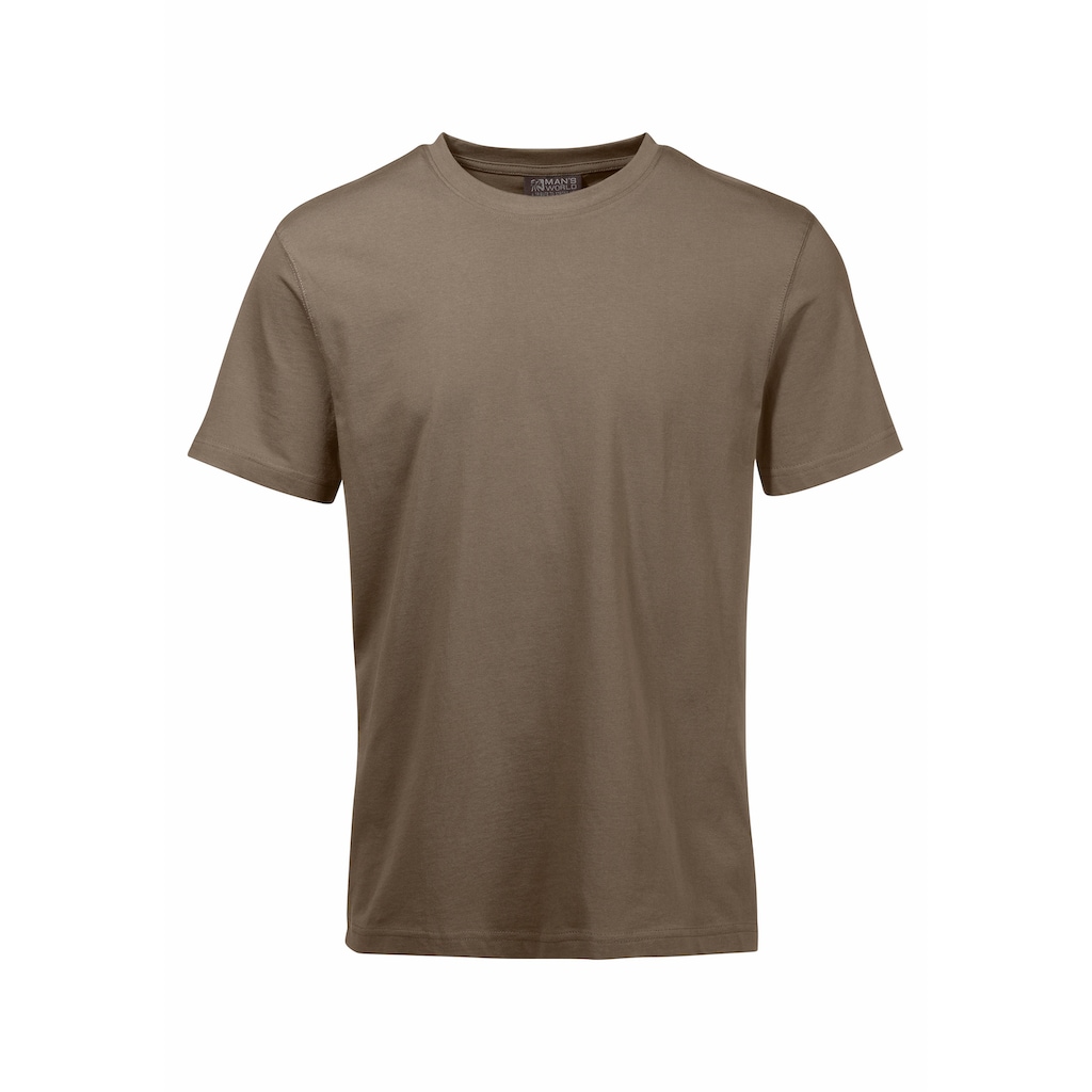 Man's World T-Shirt, (Packung, 3 tlg., 3er-Pack), perfekt als Unterzieh- T-shirt