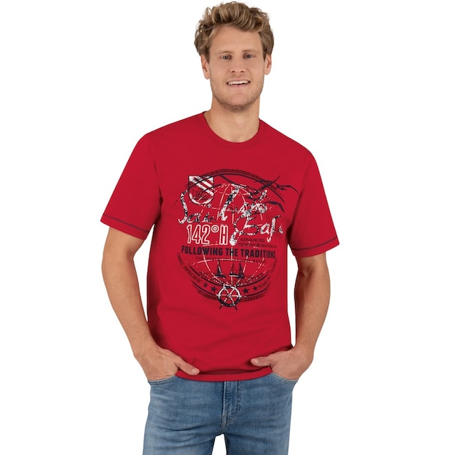 Trigema T-Shirt »TRIGEMA T-Shirt mit maritimem Druckmotiv« ▷ für | BAUR