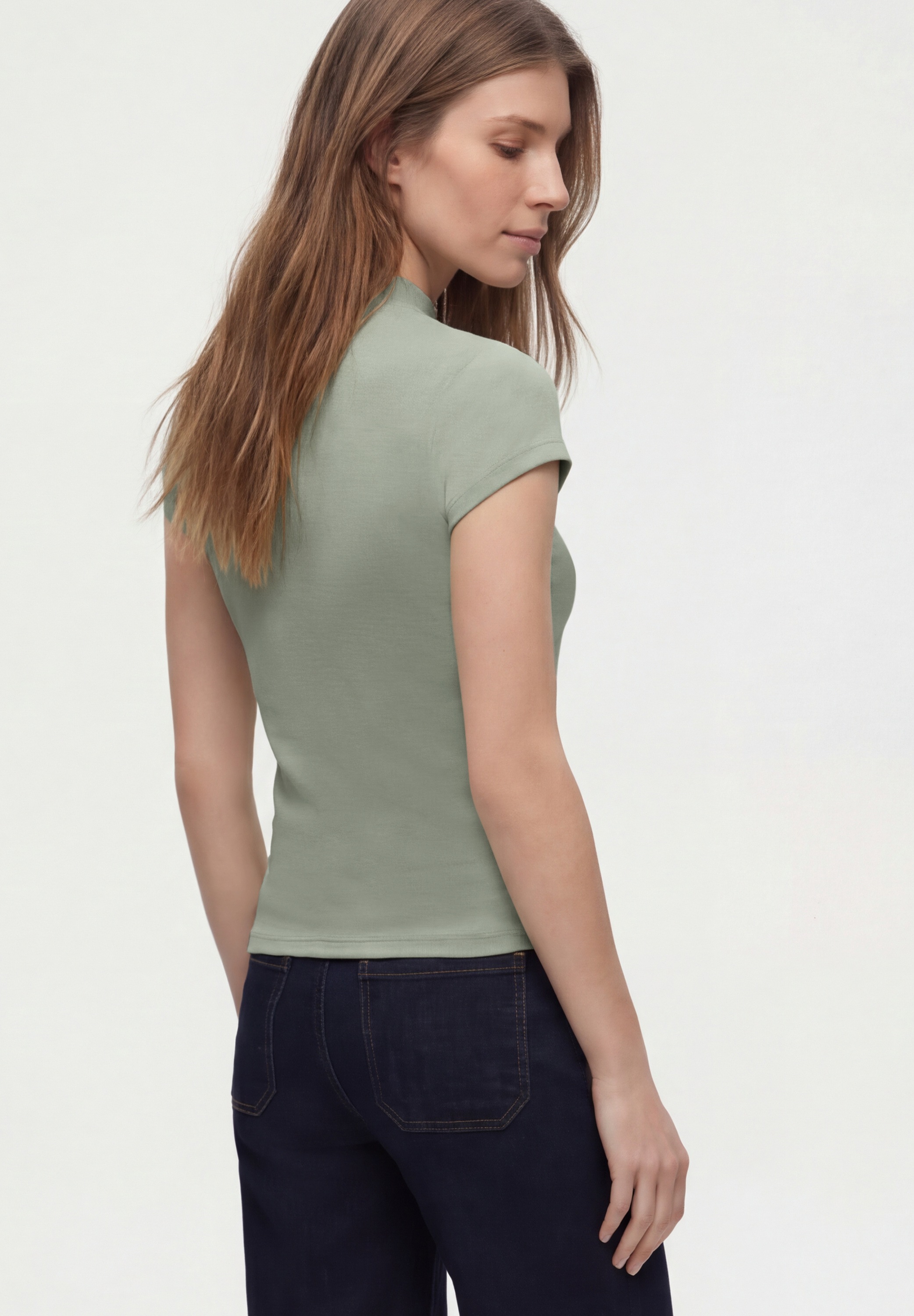 Thumbnail - STREET ONE Stehkragenshirt Basic