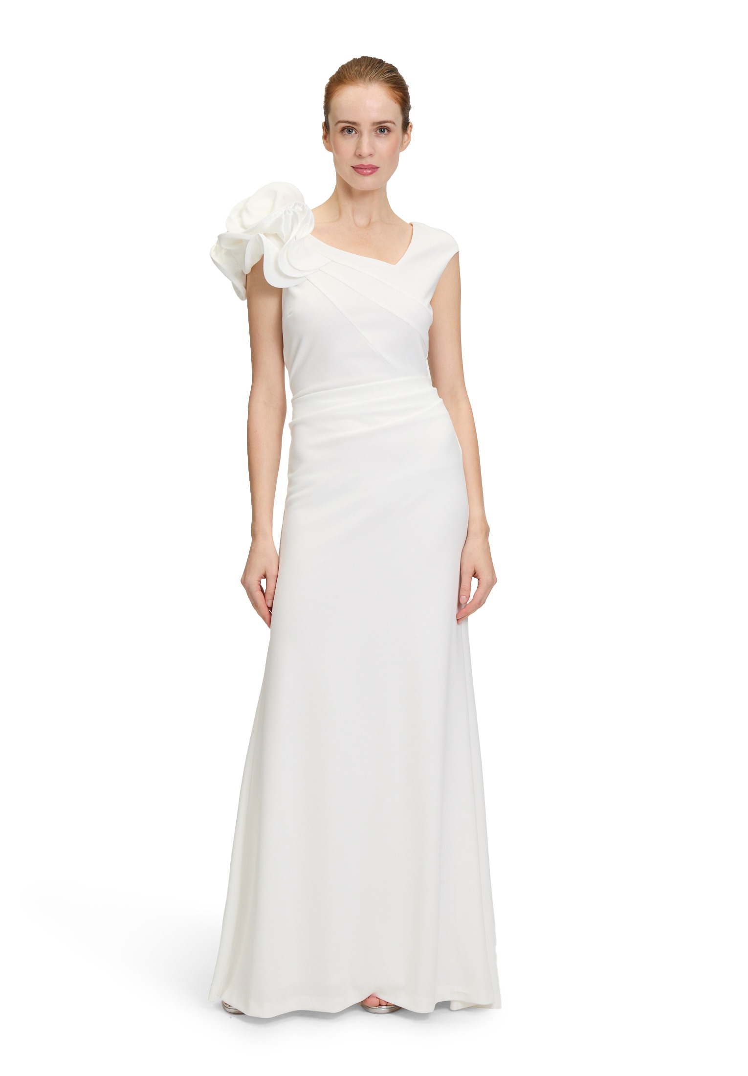 Vera Mont Abendkleid "Damen figurbetont" Ohne Tasche Volant günstig online kaufen