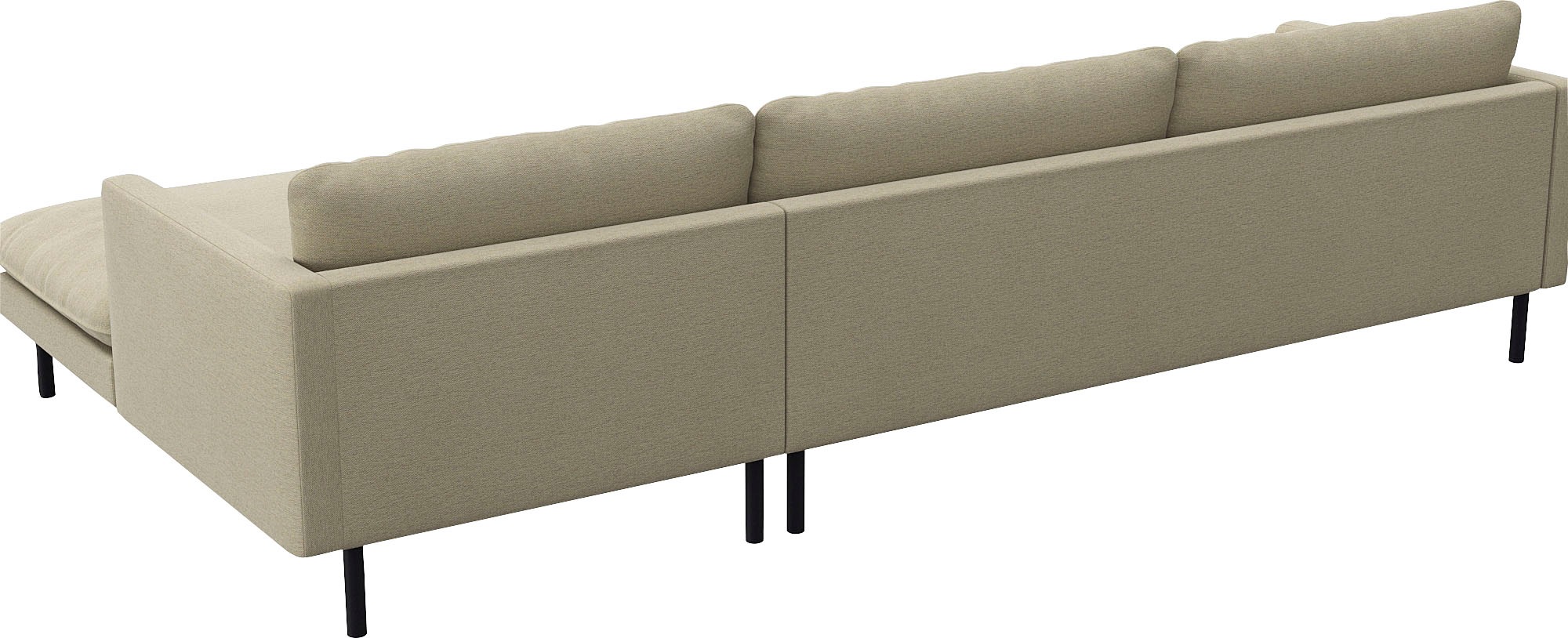 FLEXLUX Ecksofa »Bolzano, elegant und bequem, L-Form«, Sitzaufbau mit Kaltschaum & Stahl-Wellen, loose Sitz -& Rückenkissen