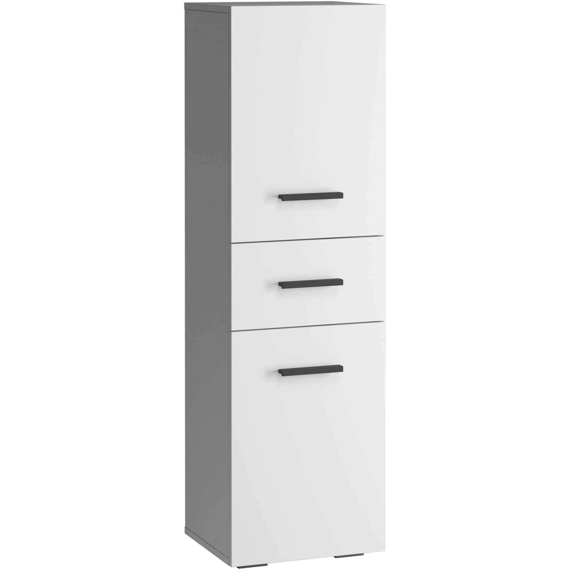 welltime Midischrank "Skara" verstellbarer Einlegeböden hinter jeder Tür, Breite 38 cm, Höhe 130 cm