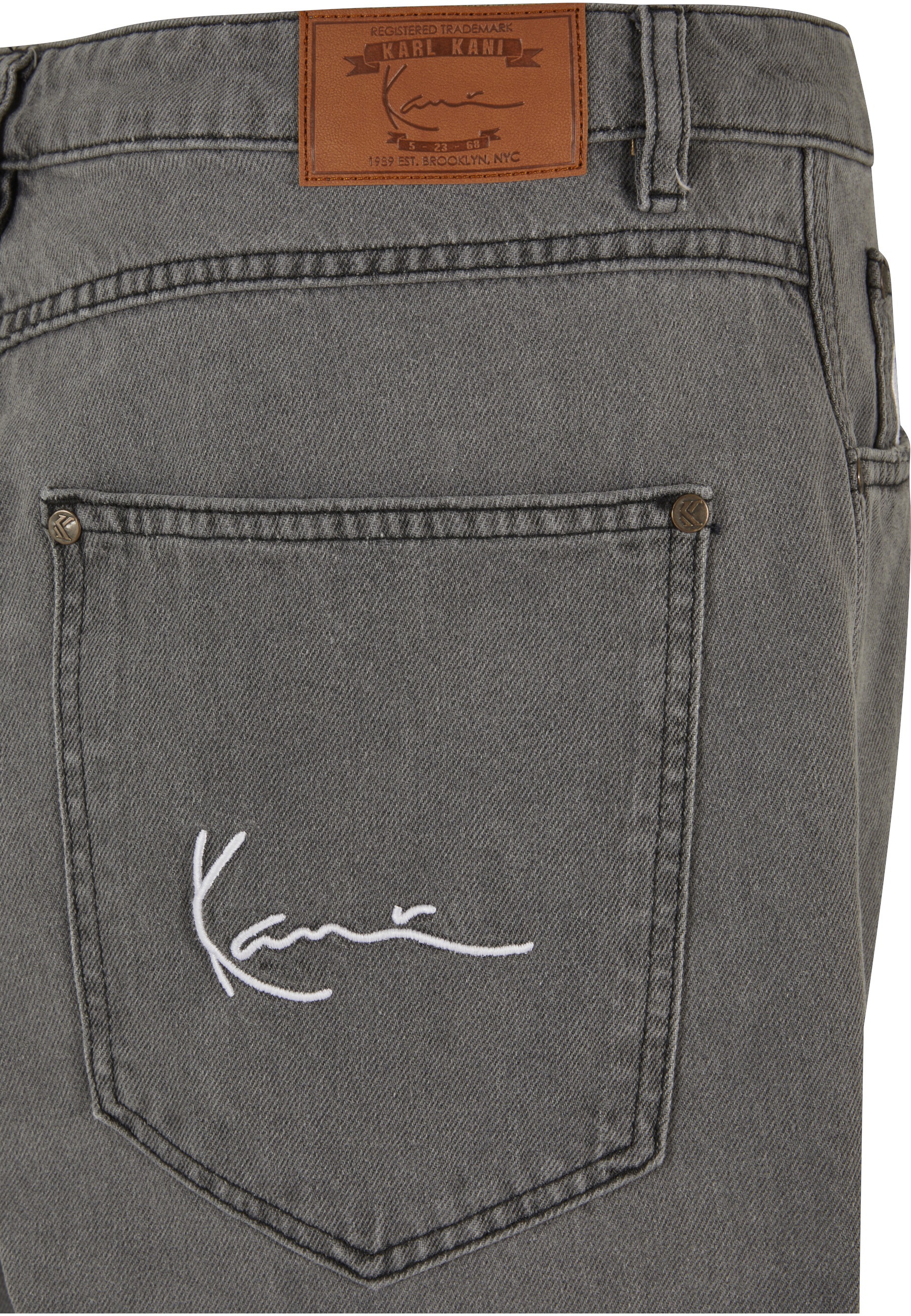 Karl Kani Bequeme Jeans »Karl Kani Herren KK Small Signature Tapered Five Pocket Denim«