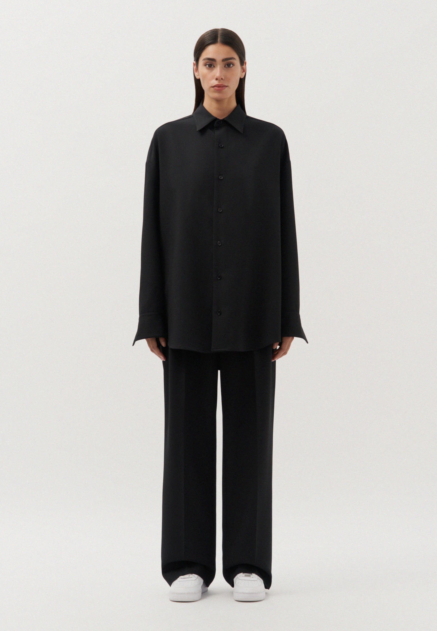 studio seidensticker "Studio" Oversized Langarm Kentkragen Uni günstig online kaufen