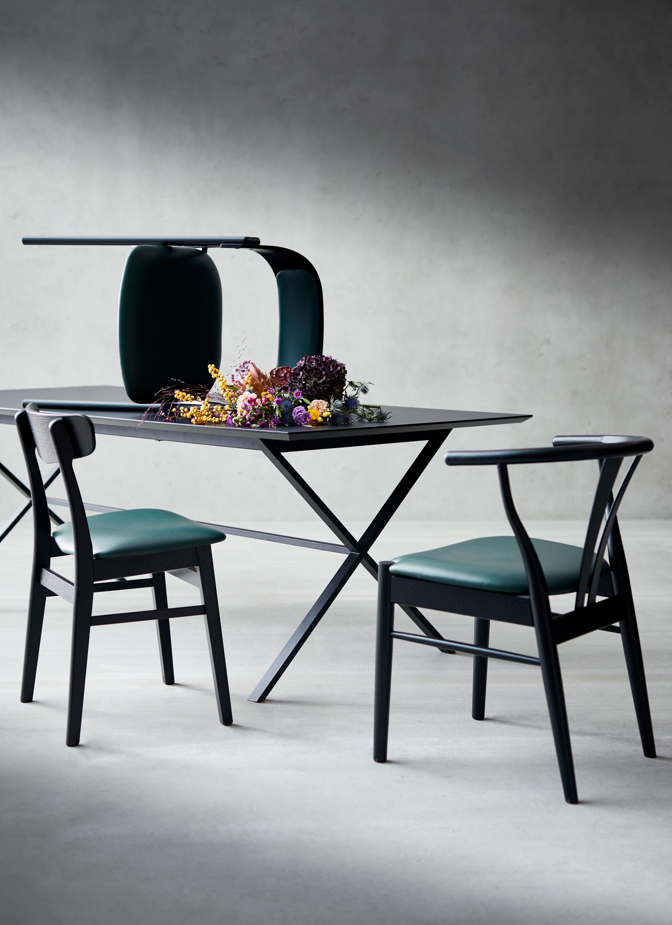 Hammel Furniture Esstisch »Meza by Tischplatte bestellen | gekreuztes Metallgestell Hammel«, rechteckige MDF, BAUR