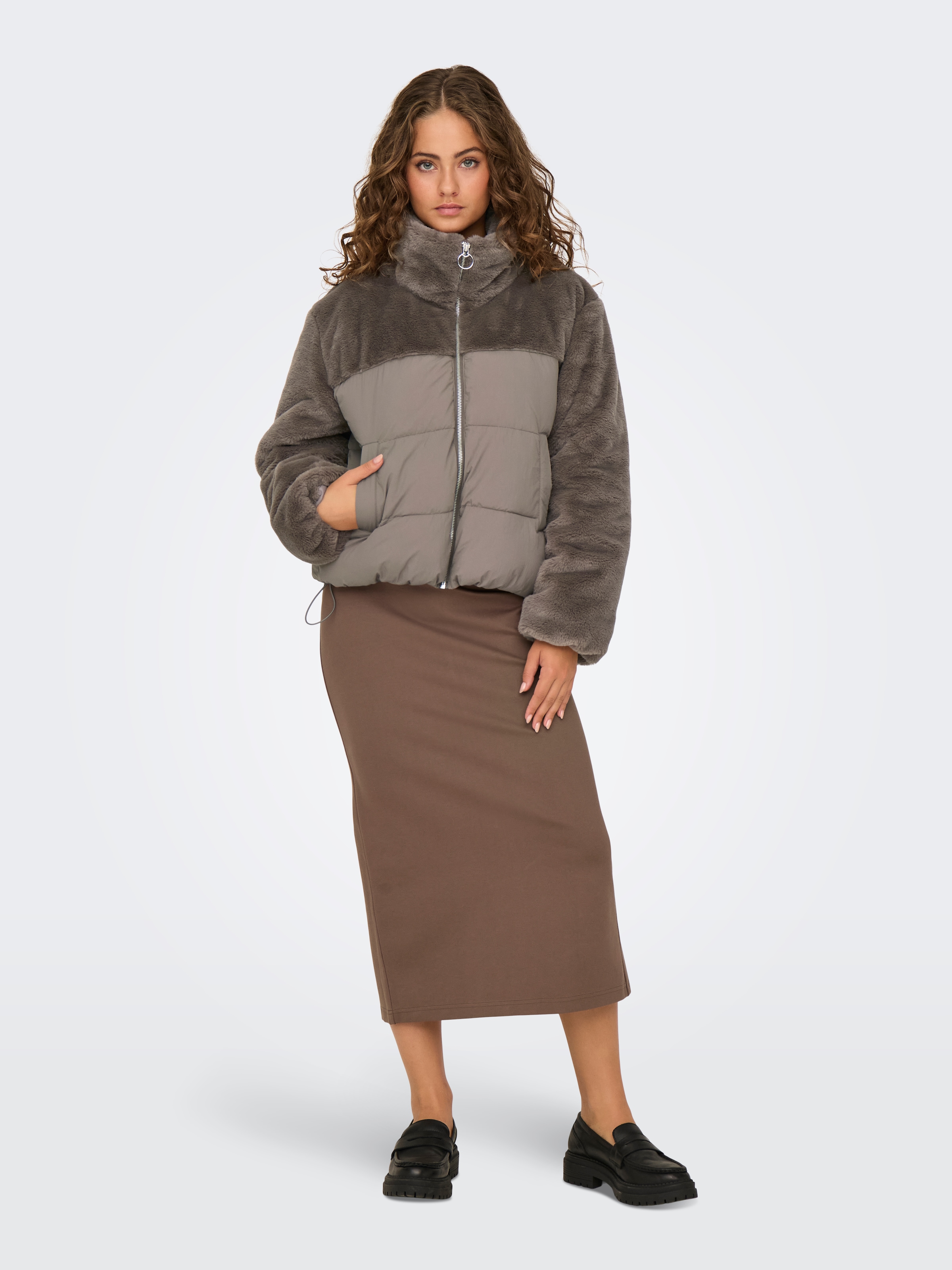 ONLY Steppjacke »ONLWANJA FUR PUFFER MIX JACKET CC OTW«