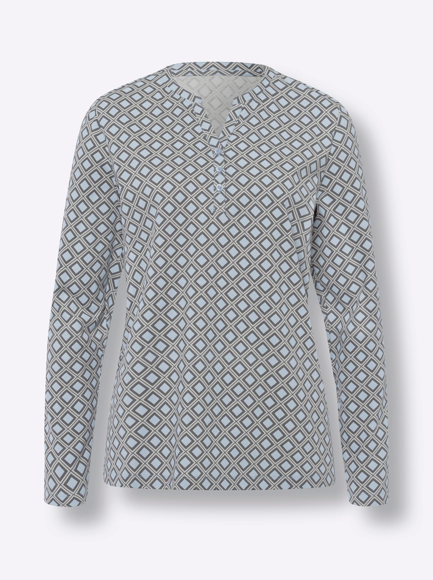 heine Langarmshirt »Druck-Shirt«, (1 tlg.)