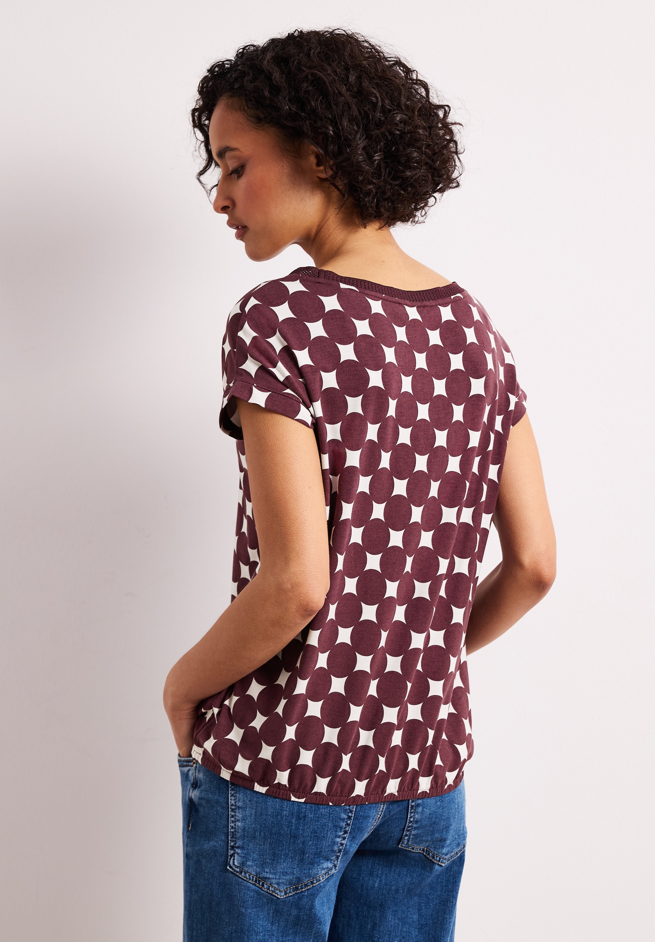 STREET ONE T-Shirt mit Rundhalsausschnitt