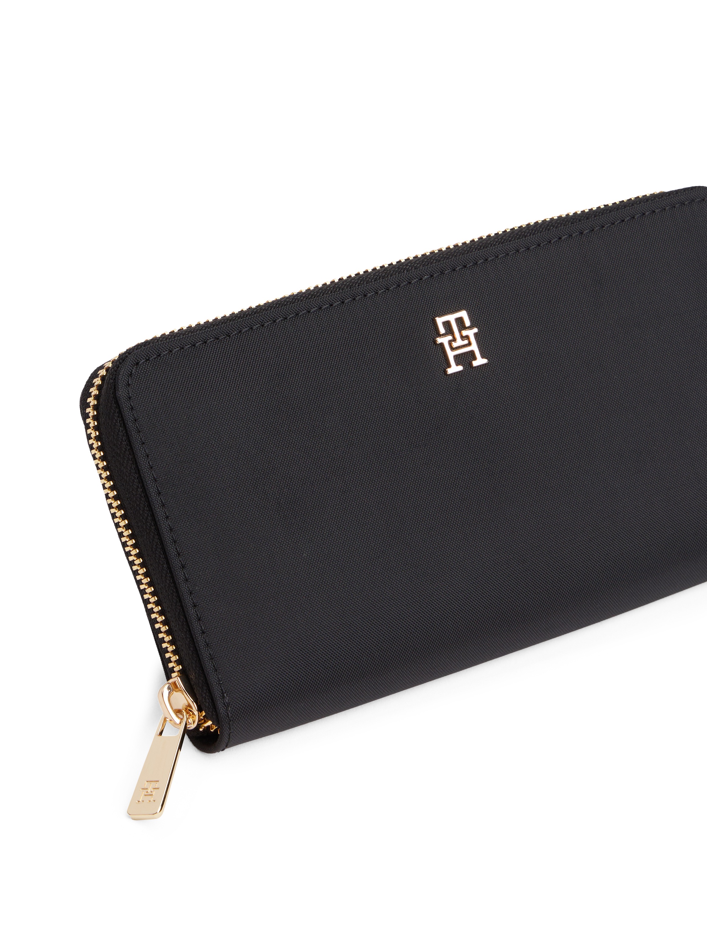 Tommy Hilfiger Geldbörse »TH ICON LRG ZA NYLON«, Geldbeutel, Portemonnaie mit TH-Logoemblem