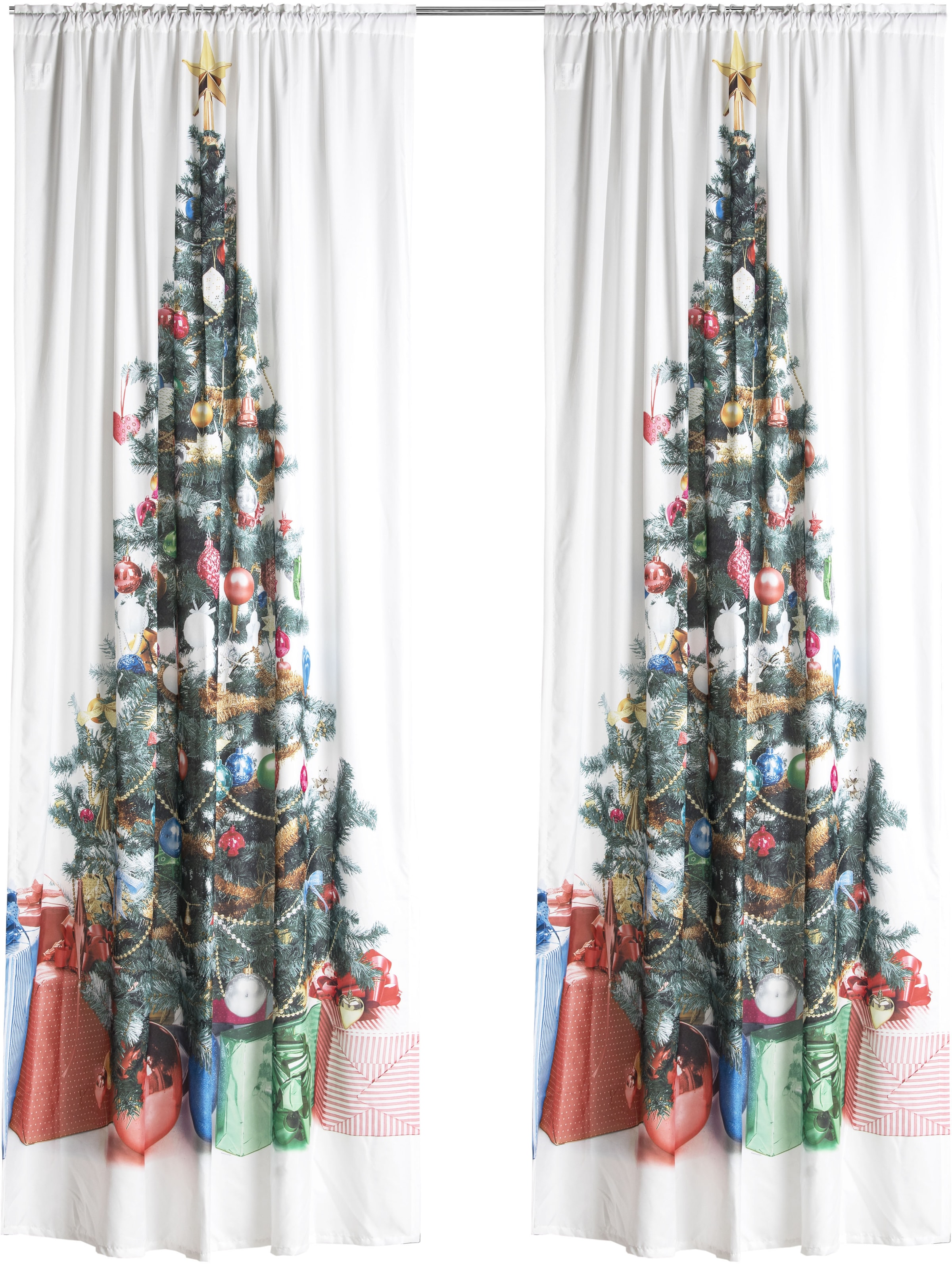 my home (1 Weihnachtlich »Xmas | mit Vorhang Tree«, HxB: BAUR 230x140 St.), Weihnachtsdeko