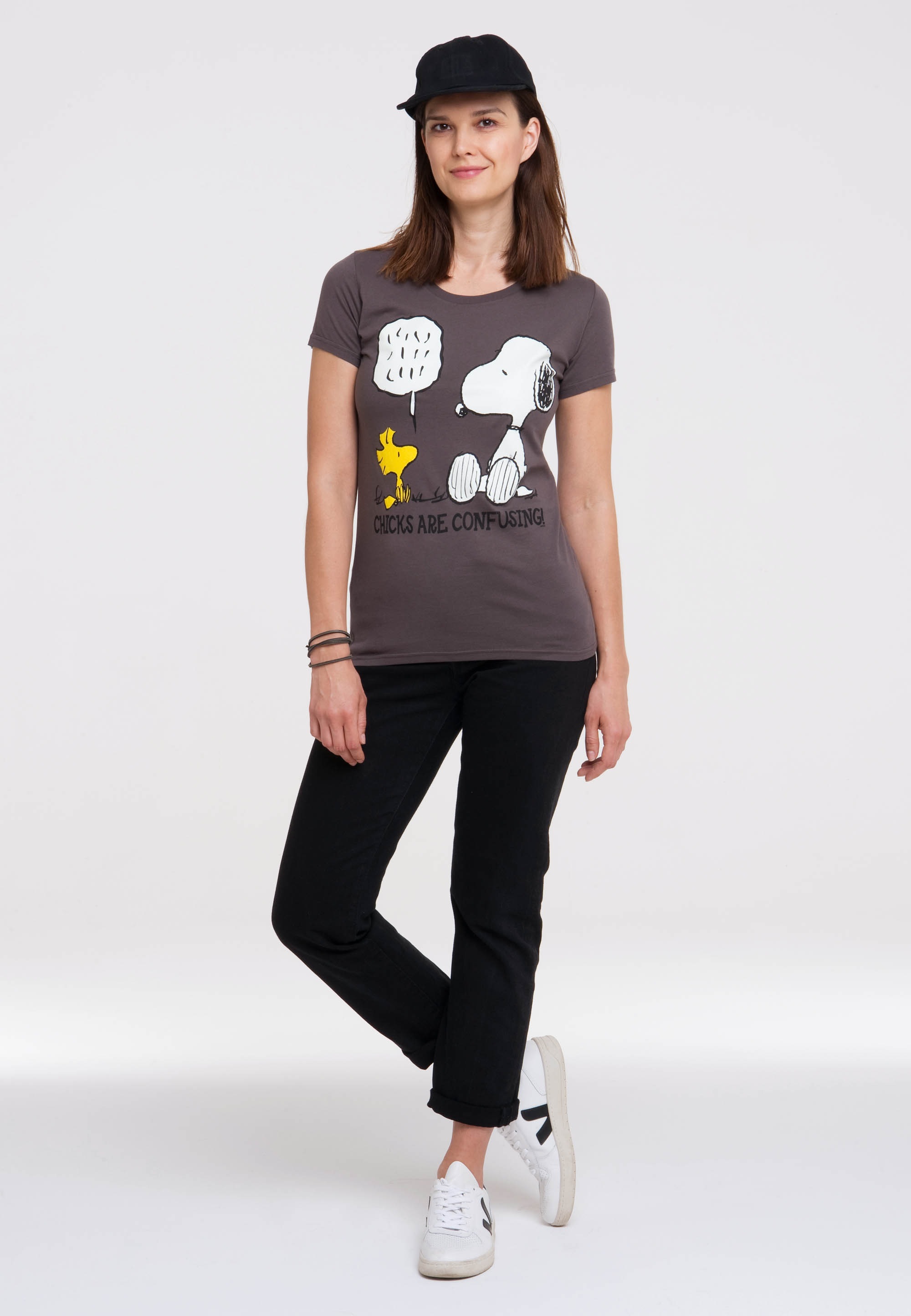 Black Friday LOGOSHIRT T-Shirt Peanuts«, BAUR | »Snoopy mit Frontprint - niedlichem