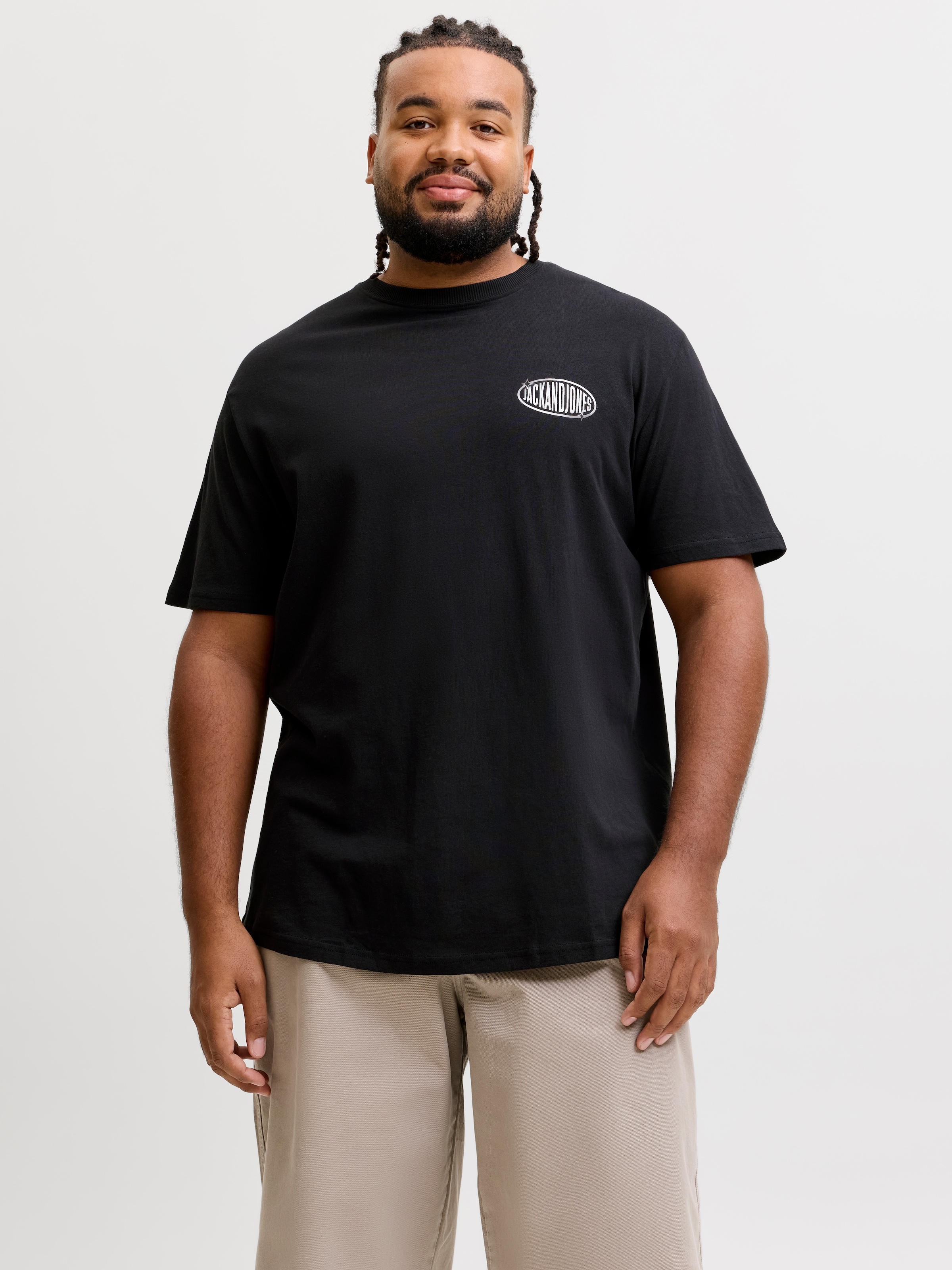 Jack & Jones PlusSize T-Shirt "JJLEGACY TEE SS CREW NECK PLS" Baumwolle, locker geschnitten