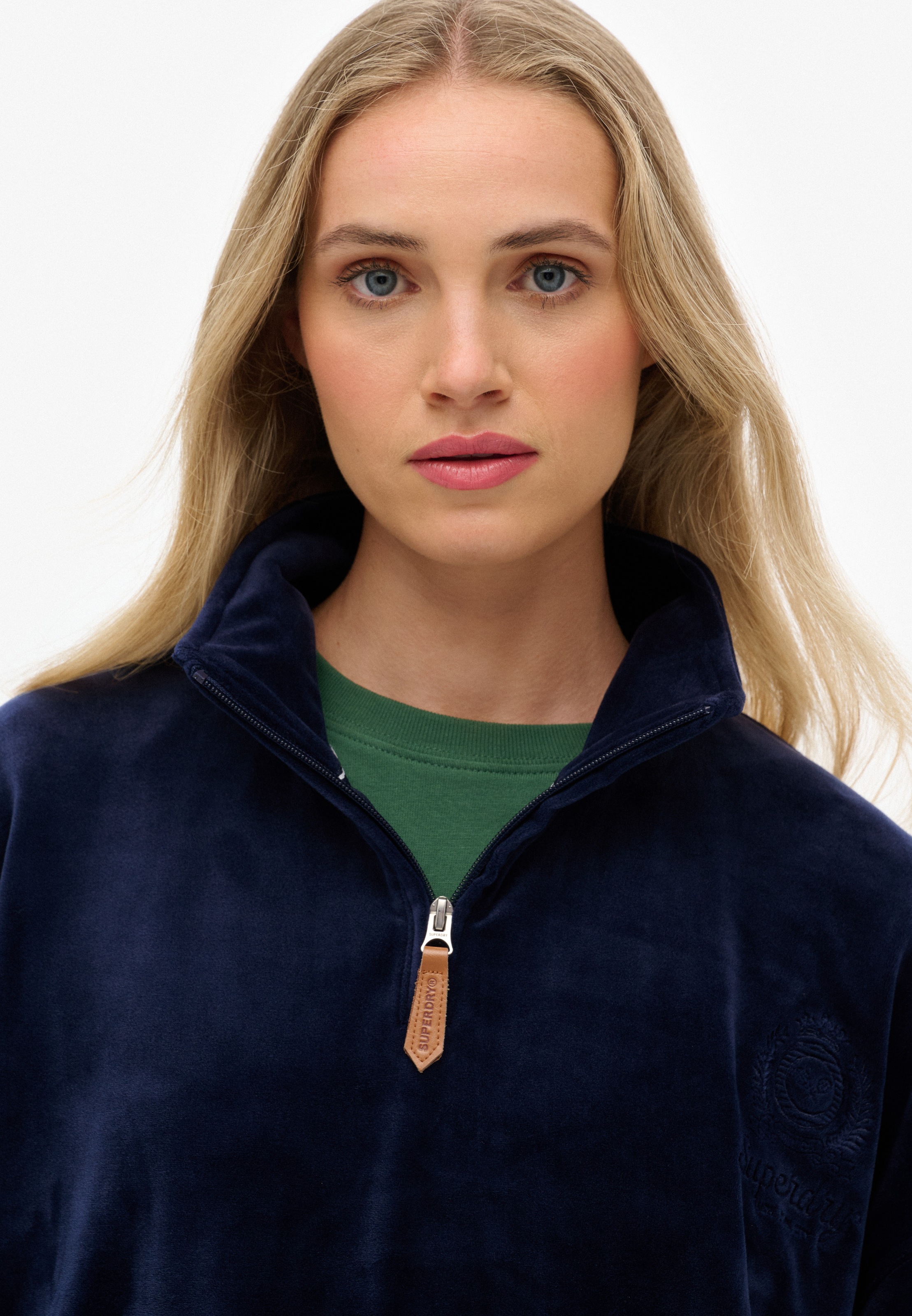Superdry Sweatshirt "COUNTRY CLUB VELOUR 1/4 ZIP" günstig online kaufen