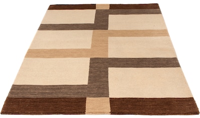 Wollteppich »Gabbeh - Loribaft Softy - 177 x 120 cm - beige«, rechteckig