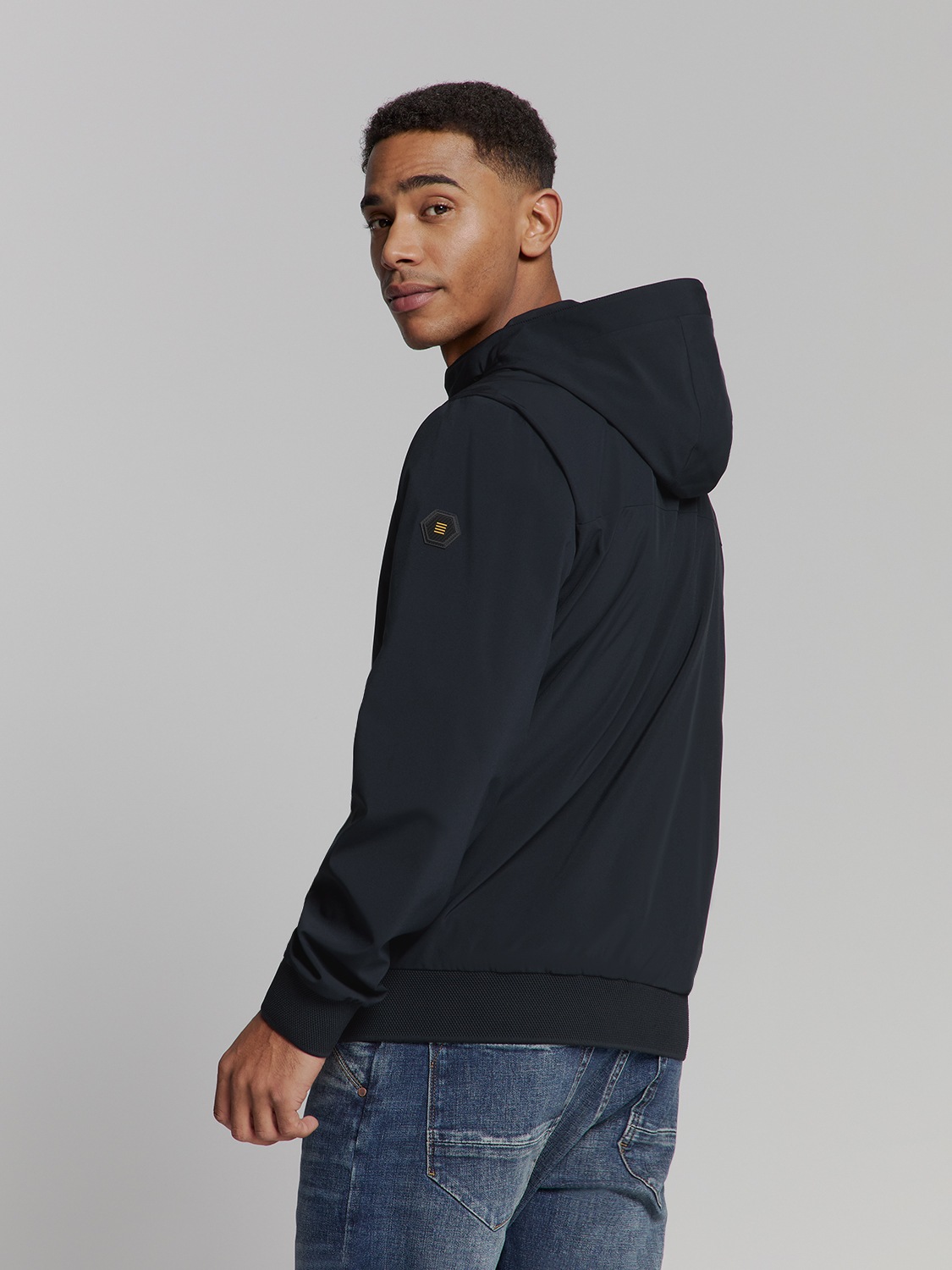 NO EXCESS Kurzjacke "No Excess Jacke mit kapuze" günstig online kaufen