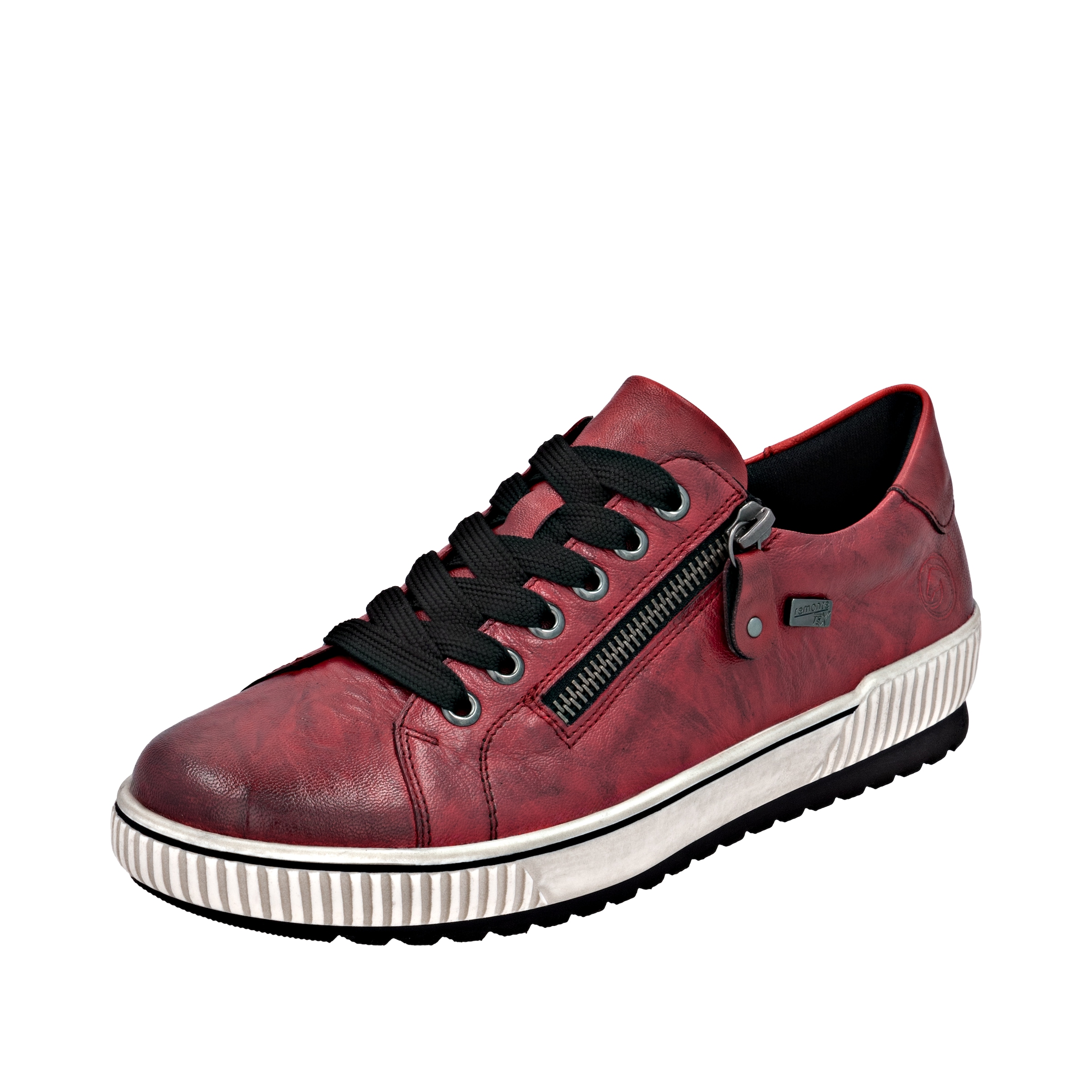 Remonte 1100000002199, Freizeitschuh, Halbschuh, Schnürschuh mit Außenreißverschluss
