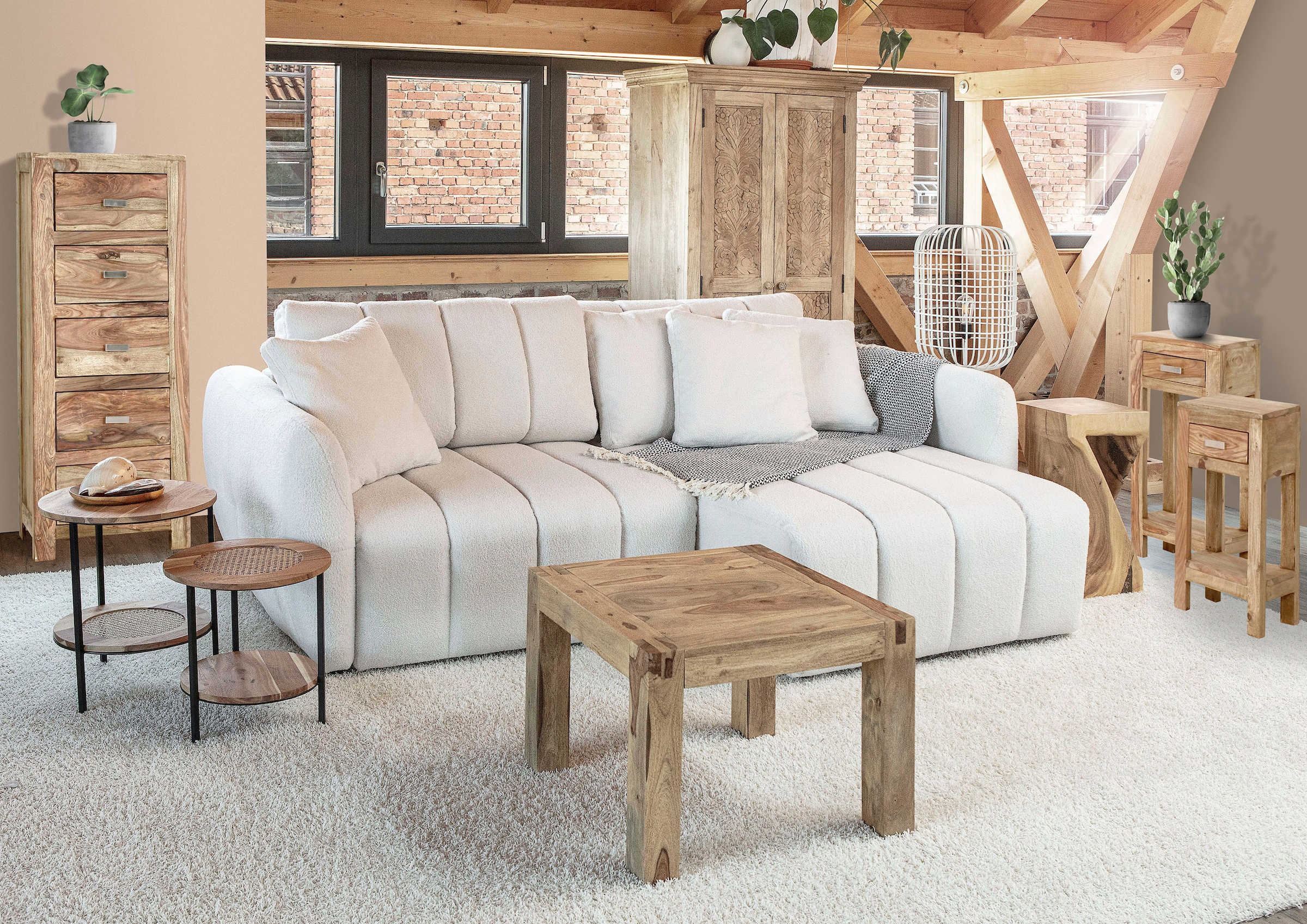 cm »Inka«, | Holz, Kommode aus Sheesham BAUR Factory 46 Breite Gutmann massivem