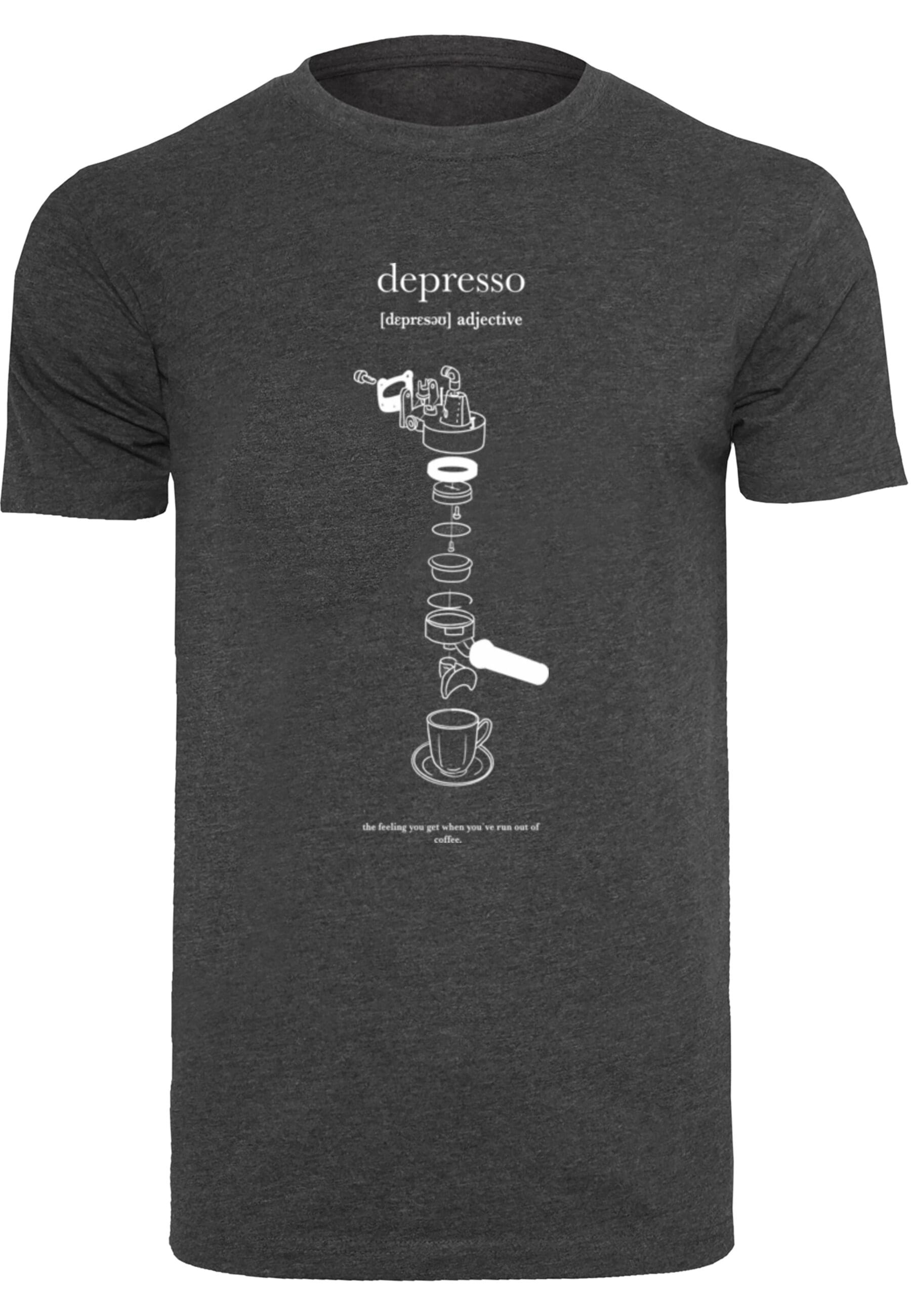 MisterTee T-Shirt "MisterTee Depresso T-Shirt Round Neck", (1 tlg.) günstig online kaufen