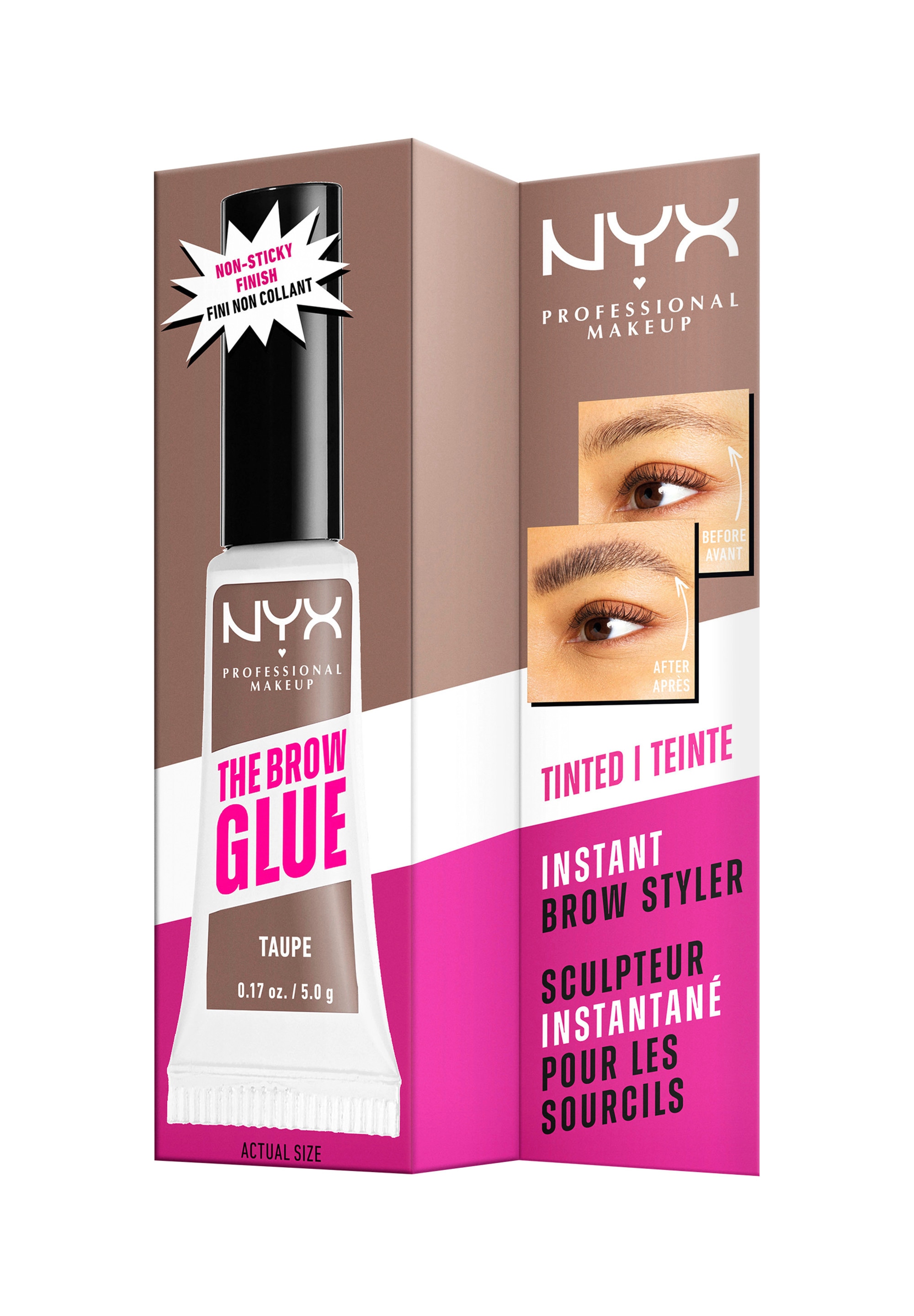 NYX PROFESSIONAL MAKEUP Augenbrauenpflege »THE BROW GLUE INSTANT BROW STYLER« für extremen Halt von bis zu 16 Stunden