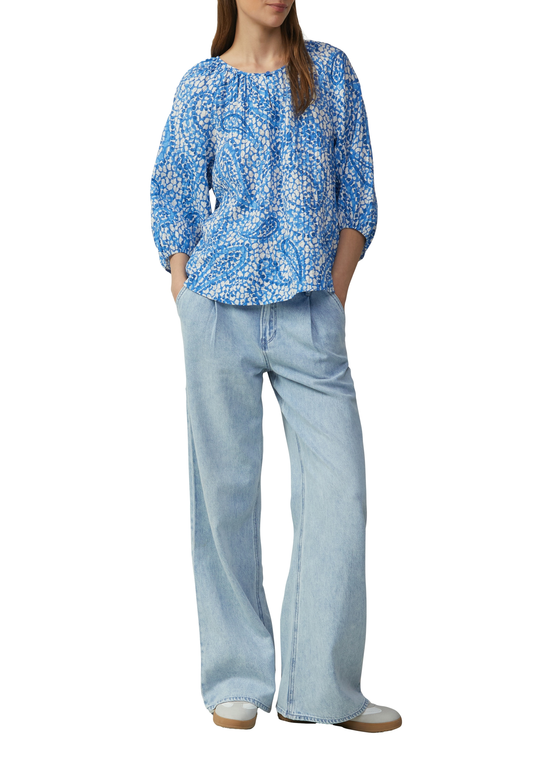 s.Oliver Klassische Bluse, mit All-Over Print