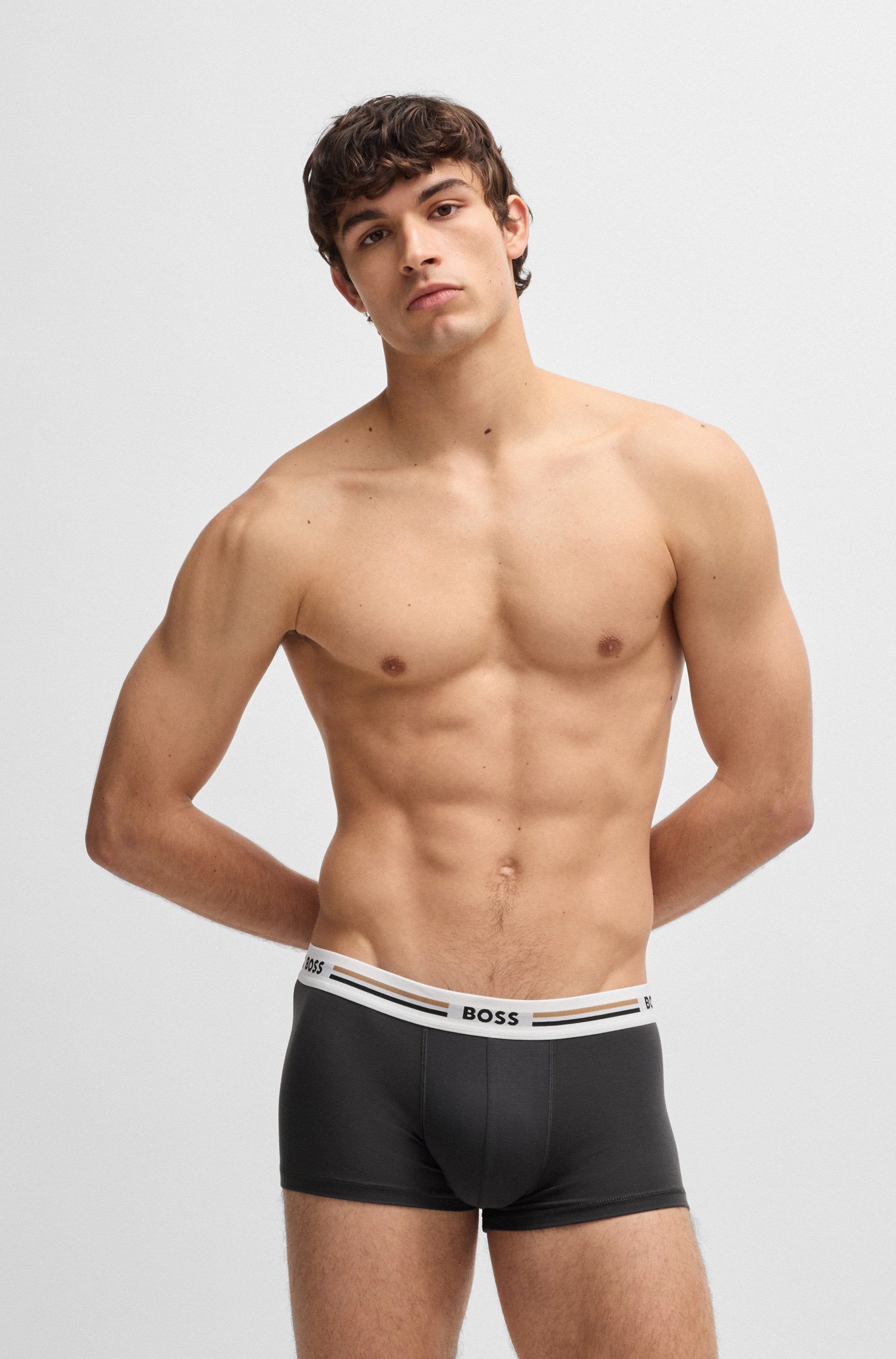 BOSS Trunk »3P Reviv«, (3 St.), mit engem Bein
