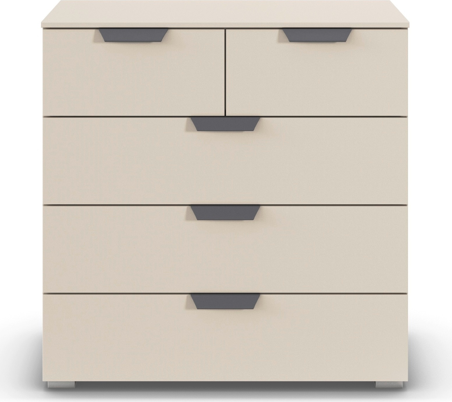 rauch Schubkastenkommode »Sideboard Schubladenkommode COSTA mit farblich passenden Metallgriffen« in 2 Griff-Farben, Breite 80 cm,  fünf praktische und geräumige Schubladen MADE IN GERMANY