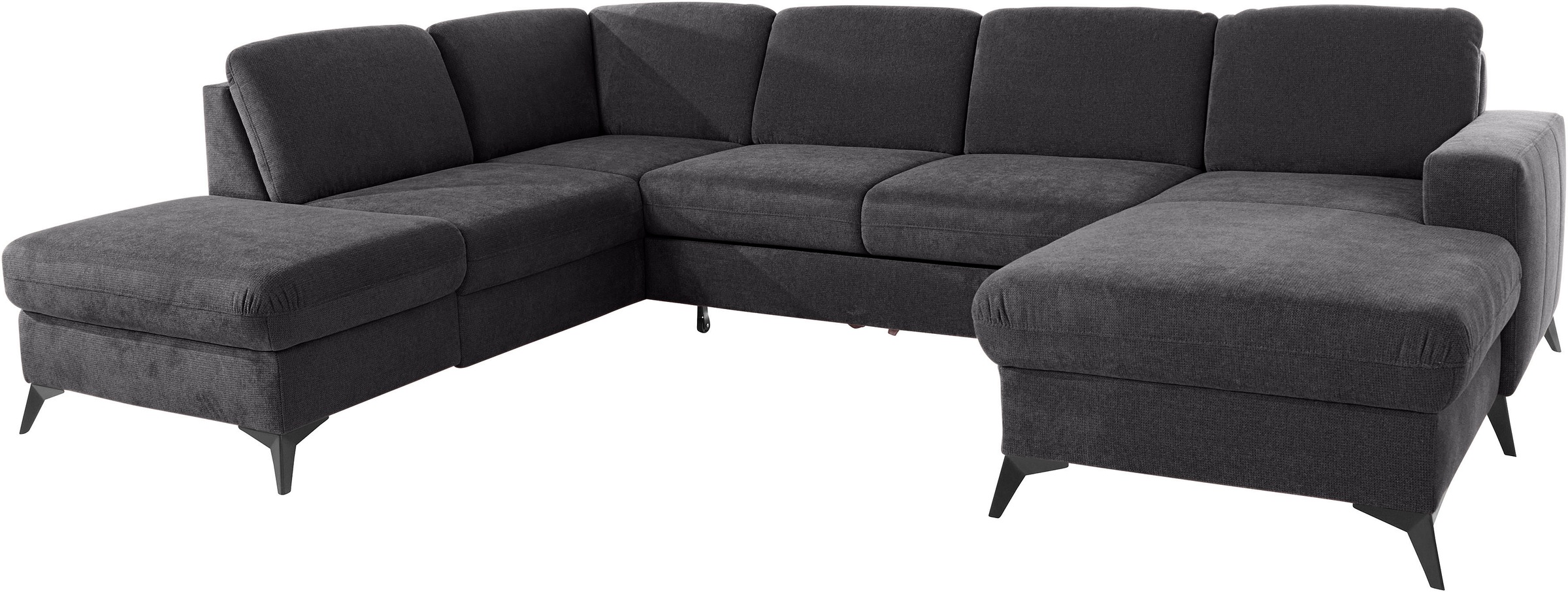 Places of Style Wohnlandschaft »Lolland U-Form«, Wahlweise mit Bettfunktion und Stauraum, auch mit abwischbarem Bezug