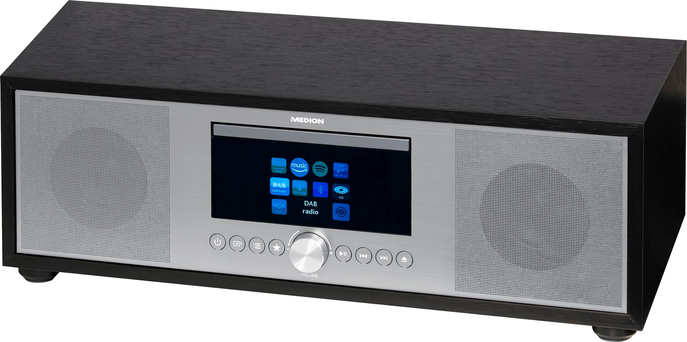 Medion® Internet-Radio »All-In-One Audio System LIFE® P-Serie«, (Bluetooth-LAN (Ethernet)-WLAN Internetradio-Digitalradio (DAB+)-UKW mit RDS-FM-Tuner 80 W)