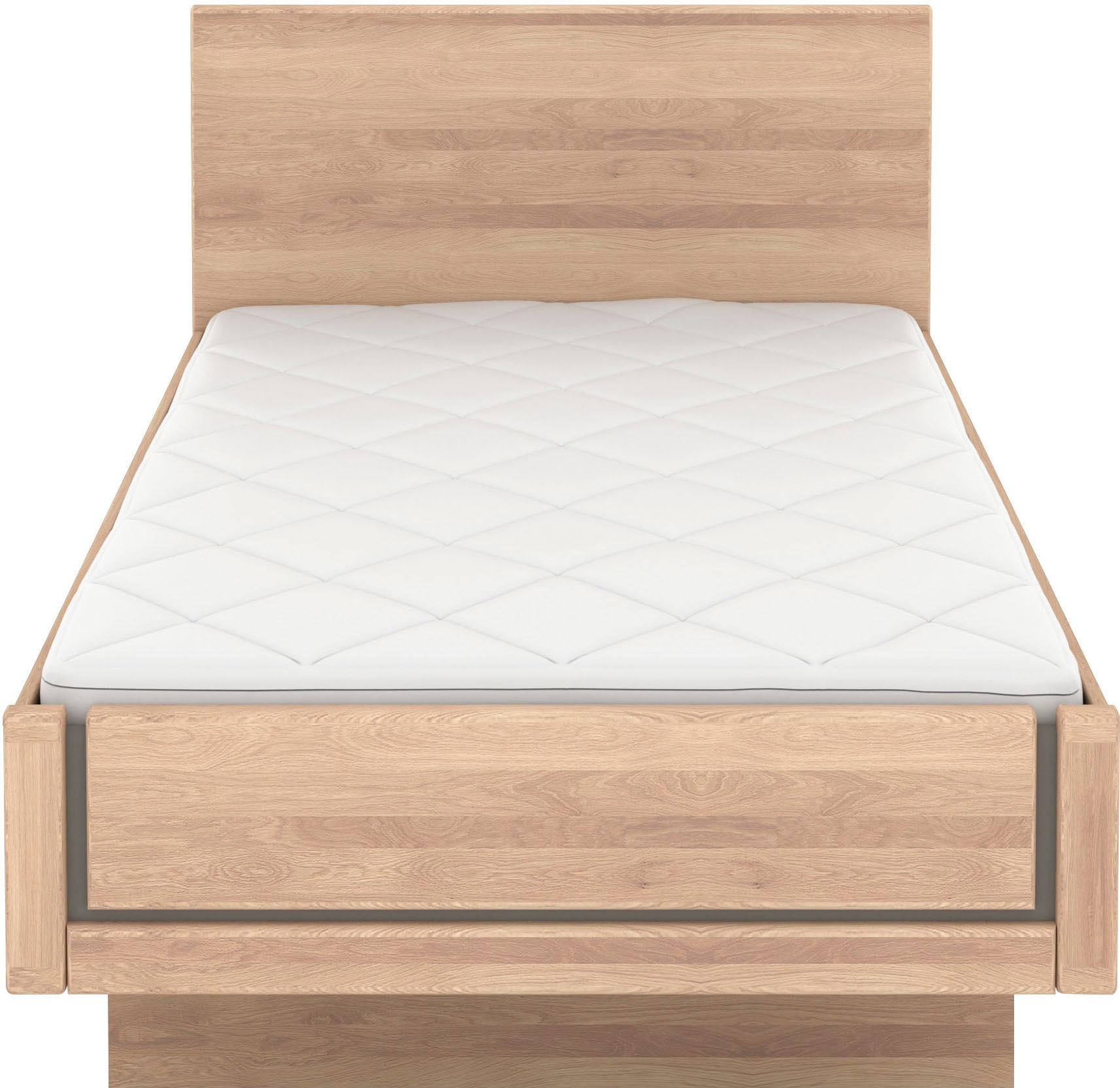 Musterring Holzbett »Sorrent, Bettgestell, Bettrahmen, teilmassiv Eiche« MADE IN GERMANY,  Eiche teilmassiv, Liegehöhenverstellung, in schwebender Optik